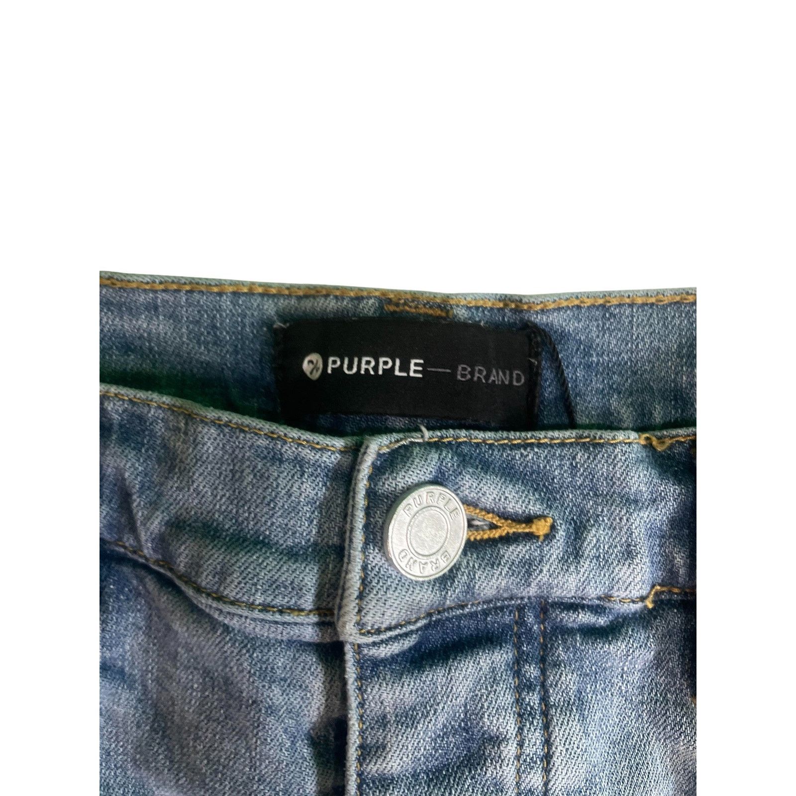 Purple Brand Purple Brand Light Wash Ripped Jeans Size US 36 / EU 52 - 4 Thumbnail