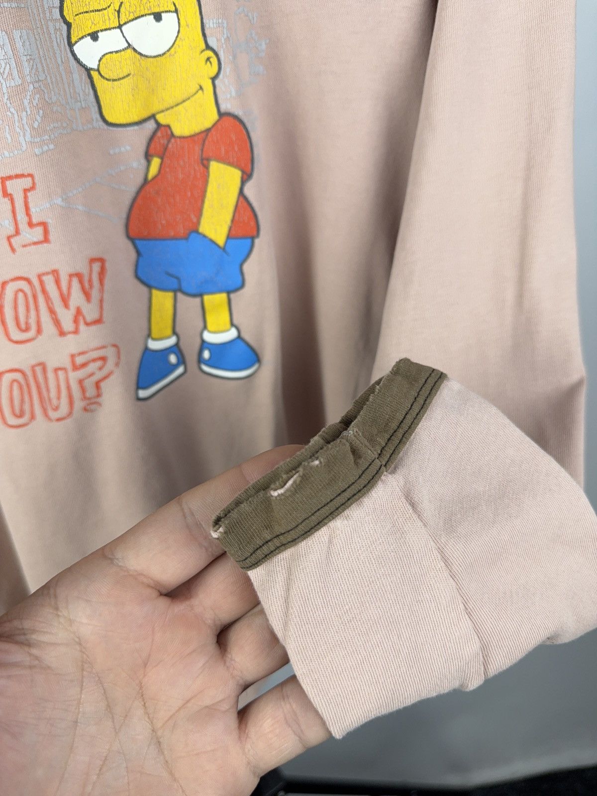 The Simpsons Vintage Simpsons Bart Long Sleeve Tee “Do I Know You?” Y2K Size US XS / EU 42 / 0 - 13 Thumbnail