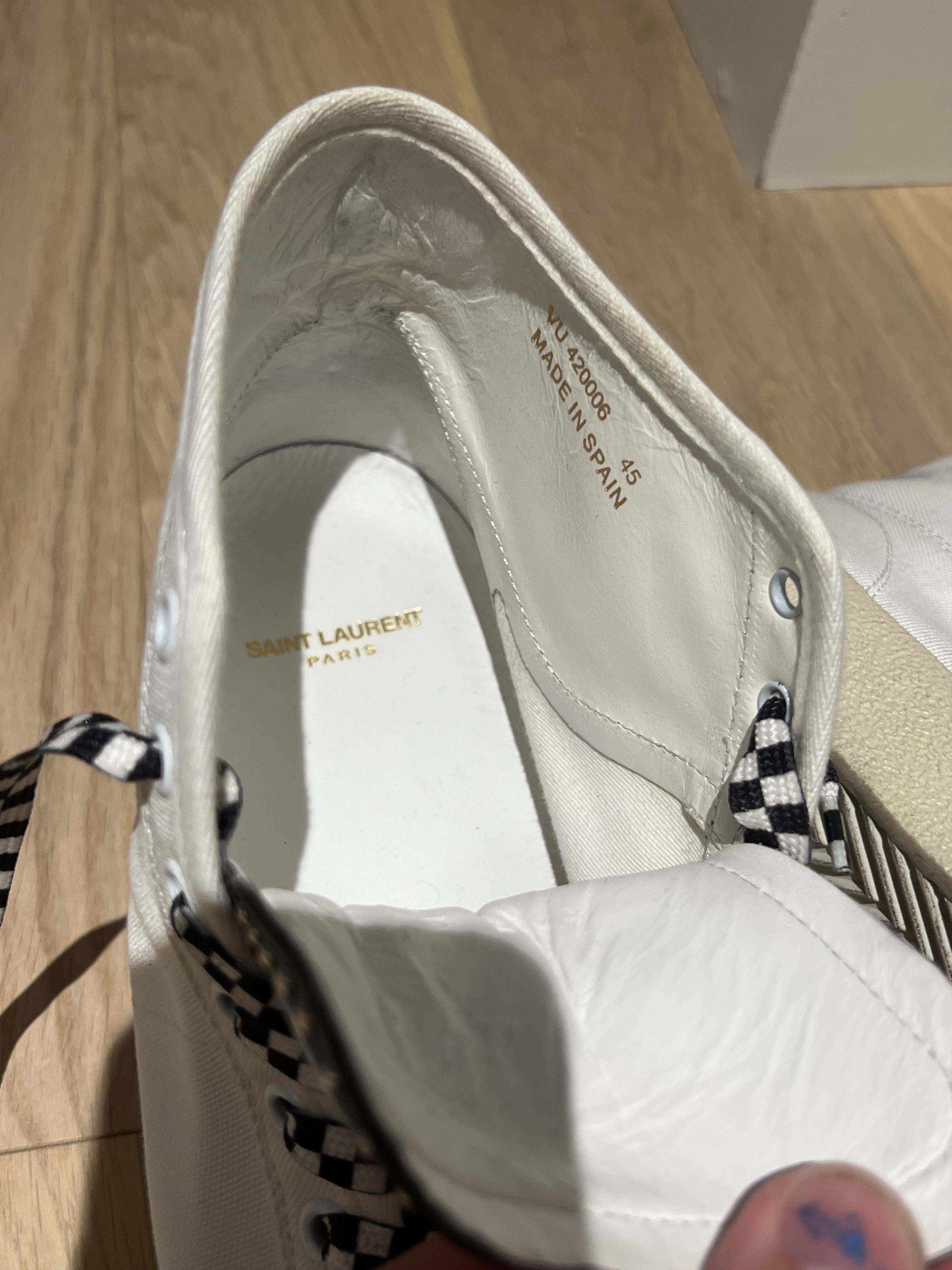 Saint Laurent Paris SURF SOUND CANVAS SNEAKERS STUDS Size US 12 / EU 45 - 7 Thumbnail