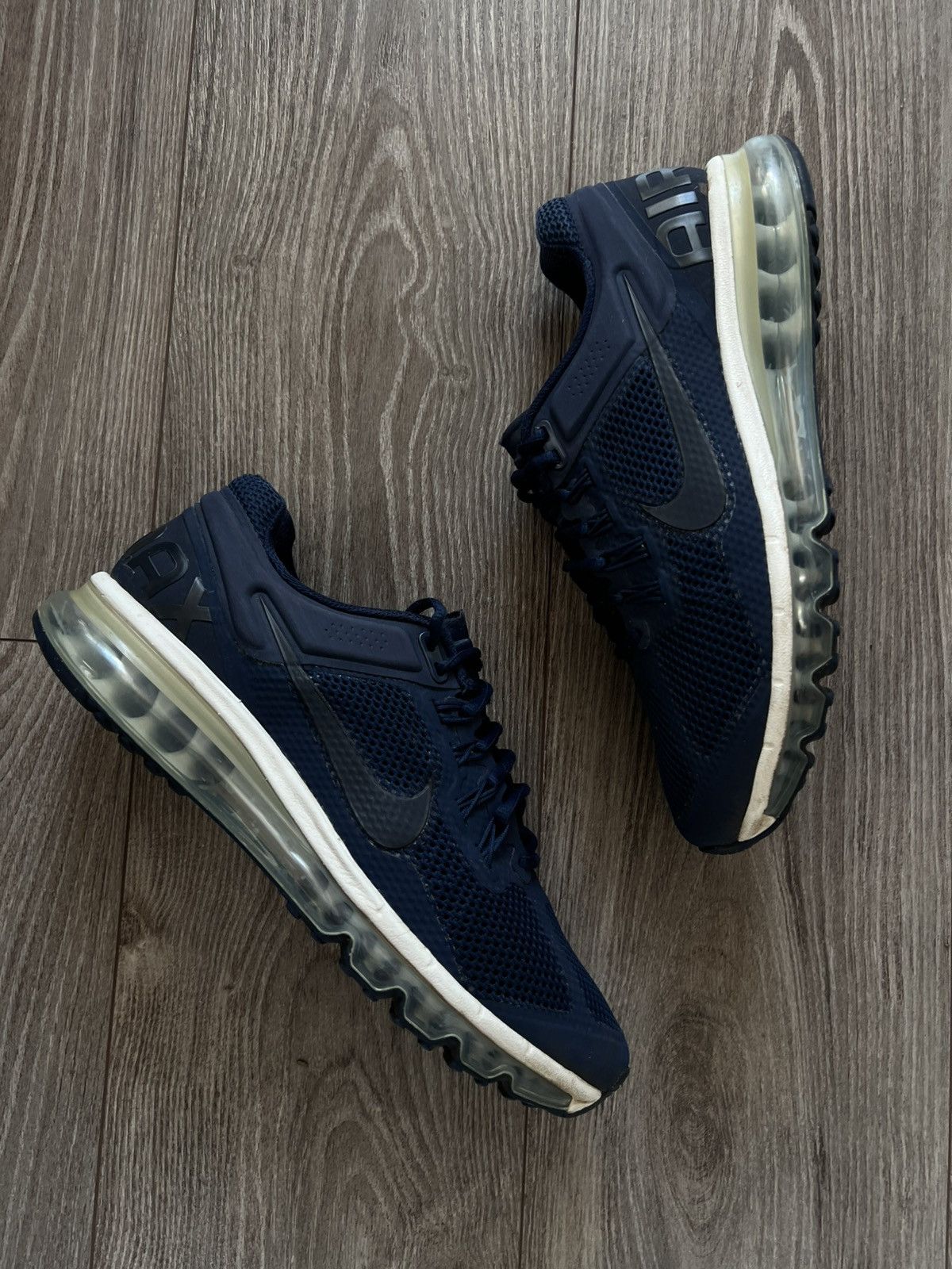 Nike ‼️Vintage Nike Air Max Waffle Skin 2013 Deep Blue Sneakers‼️ Size US 10 / EU 43 - 1 Thumbnail