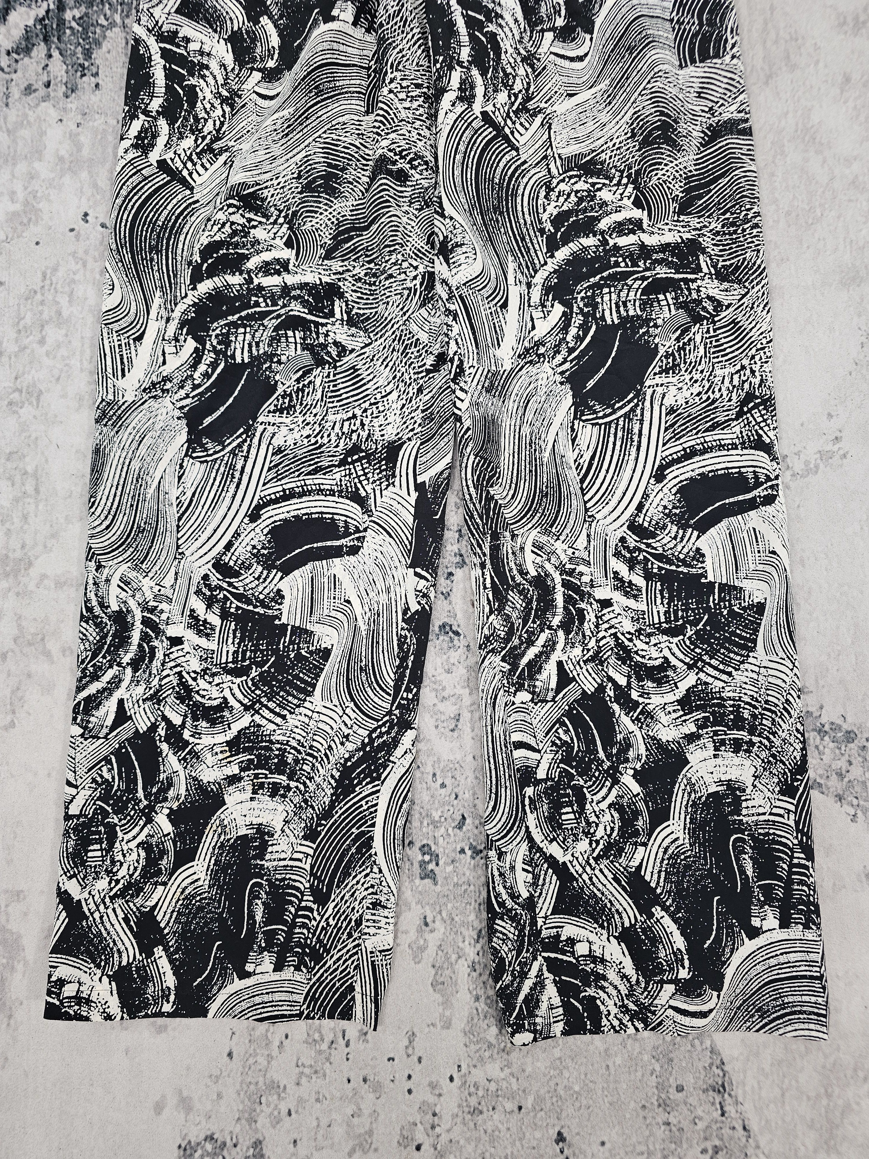 Japanese Brand Vintage Style Polyester Fullprint Art Design Pants JB0269 Size US 33 - 4 Thumbnail