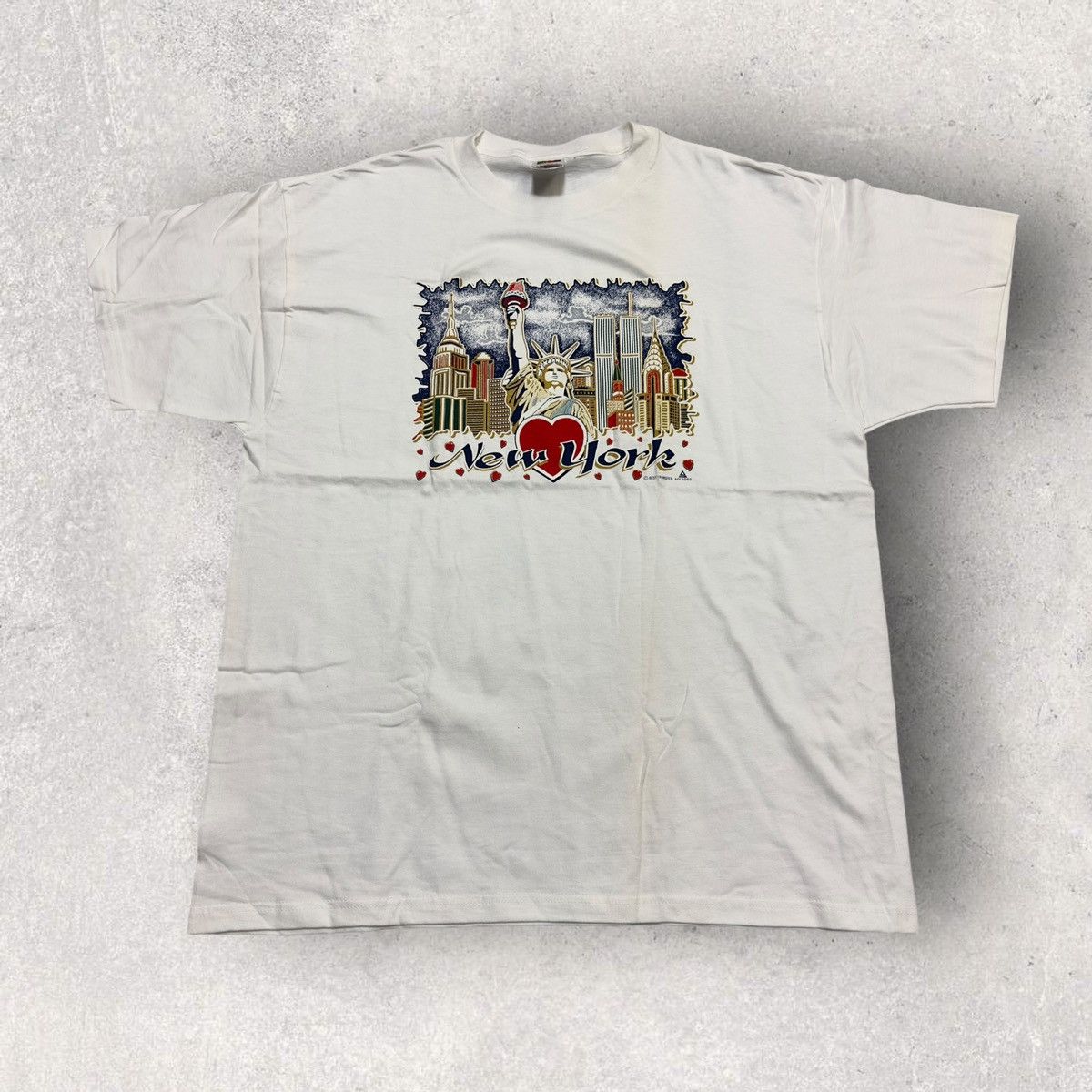 Fruit Of The Loom × Vintage Vintage New York City tee Size US XL / EU 56 / 4 - 1 Thumbnail