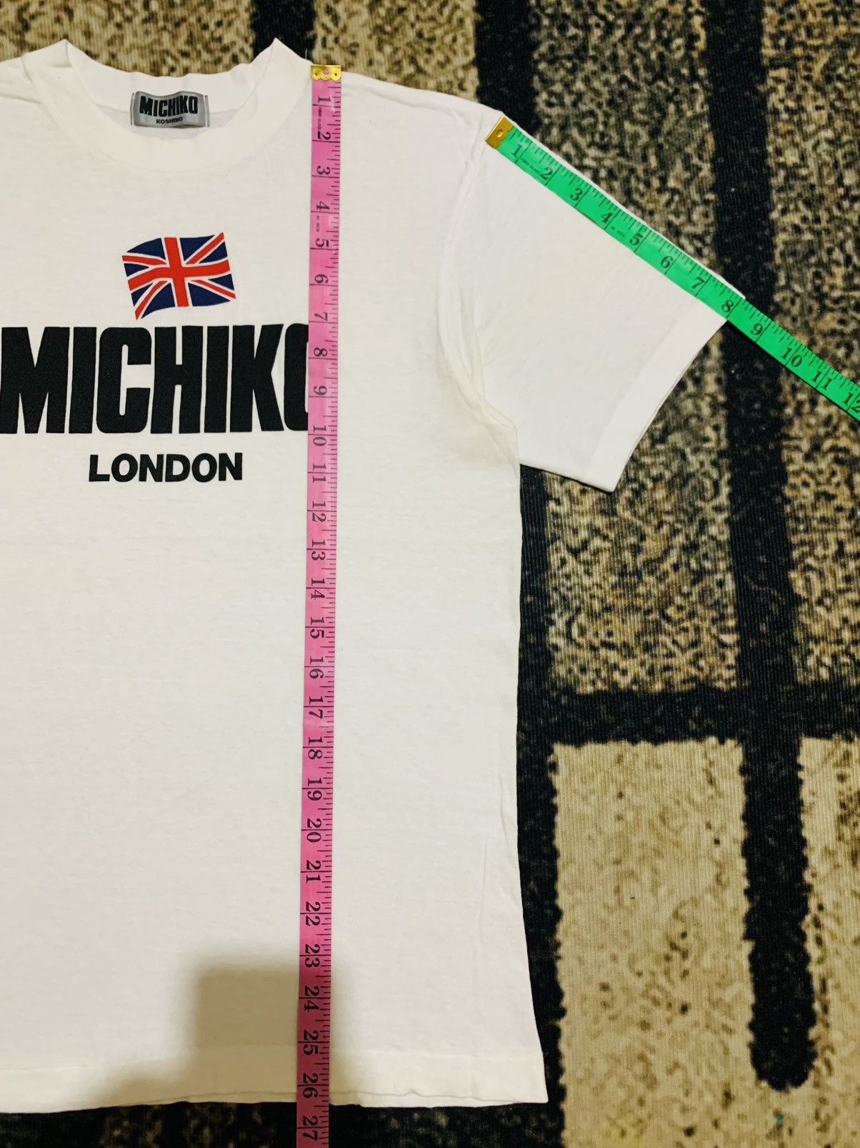 Michiko Koshino LAST DROP#Vintage Michiko London UK Flag Made In Japan Size US S / EU 44-46 / 1 - 6 Thumbnail