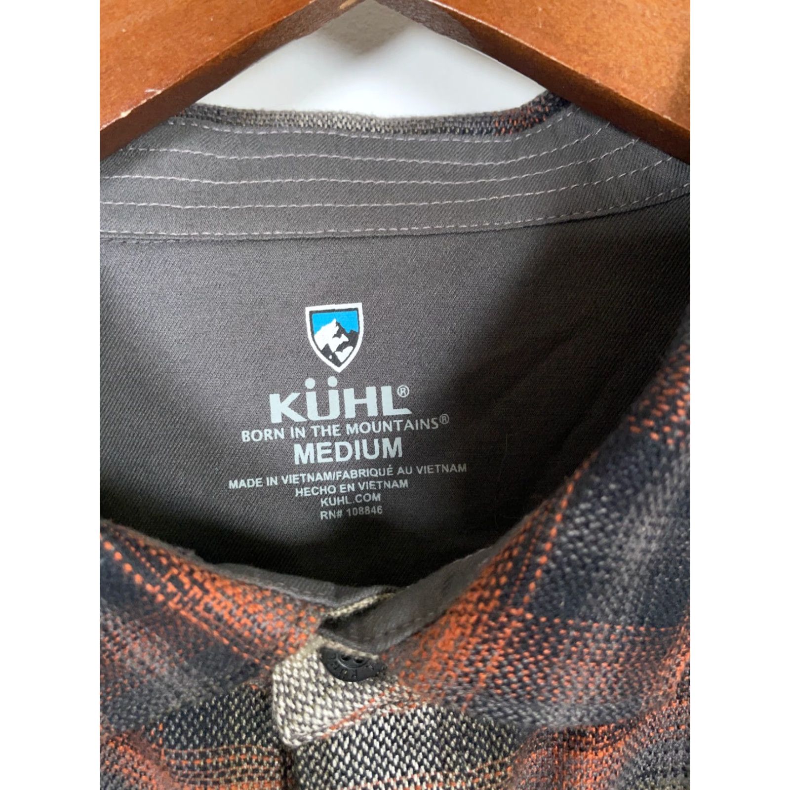 Vintage Kuhl Law Flannel Shirt Adult Medium Brown Plaid Cotton Tencel Blend Button-Up Long Sleeve Mens Fall Winter Grunge Hipster Retro Size US M / EU 48-50 / 2 - 3 Thumbnail
