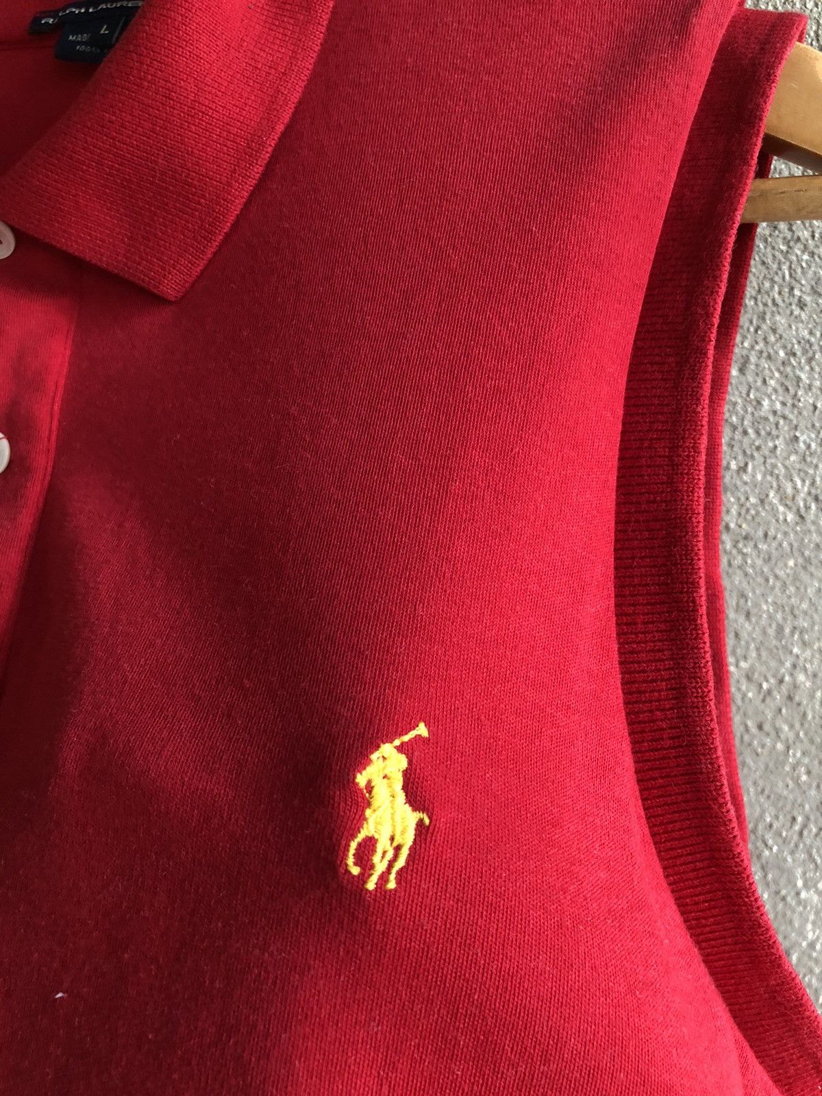 Ralph Lauren × Vintage Vintage Ralph Lauren sport polo sleeveless Size L / US 10 / IT 46 - 3 Thumbnail