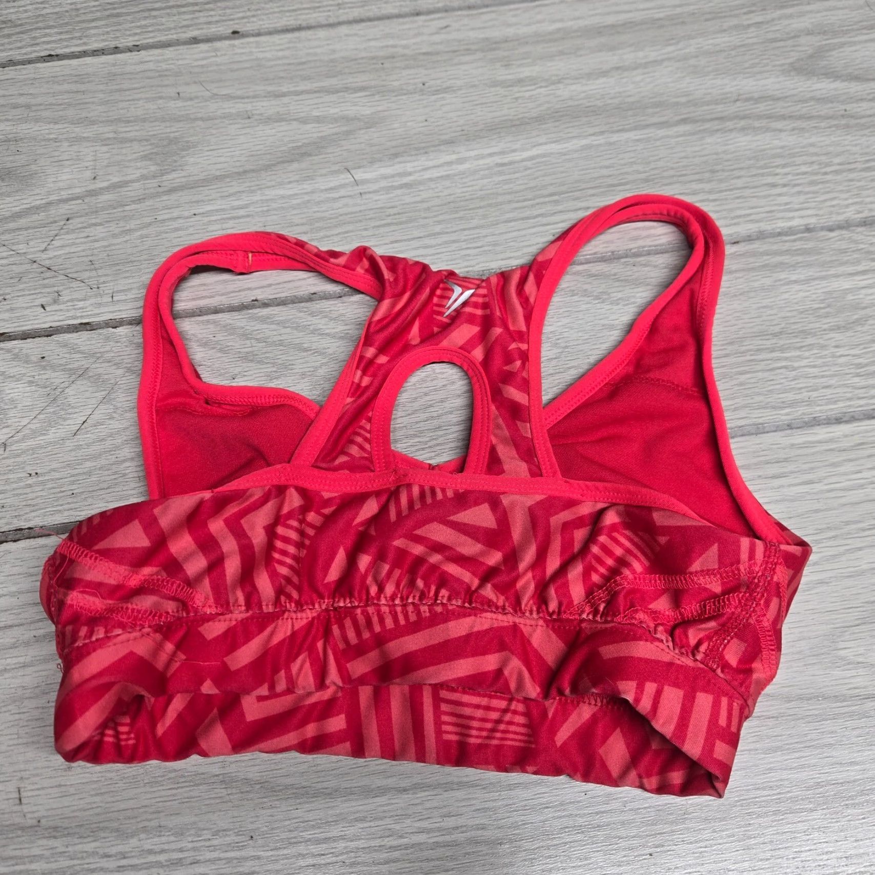 Old Navy Old Navy Sports Bra Go-Dry Active Racerback, Size S, Red, Women, Polyester Spandex, Bra, Activewear, Small Size ONE SIZE - 2 Thumbnail