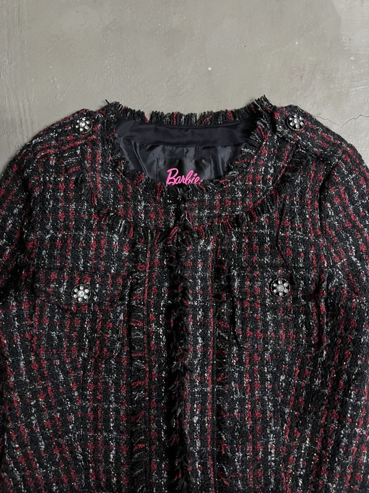 Hysteric Glamour 2000s Barbie - Rare Tweed Jacket Chanel Gdragon Jennie Style Size S / US 4 / IT 40 - 4 Thumbnail
