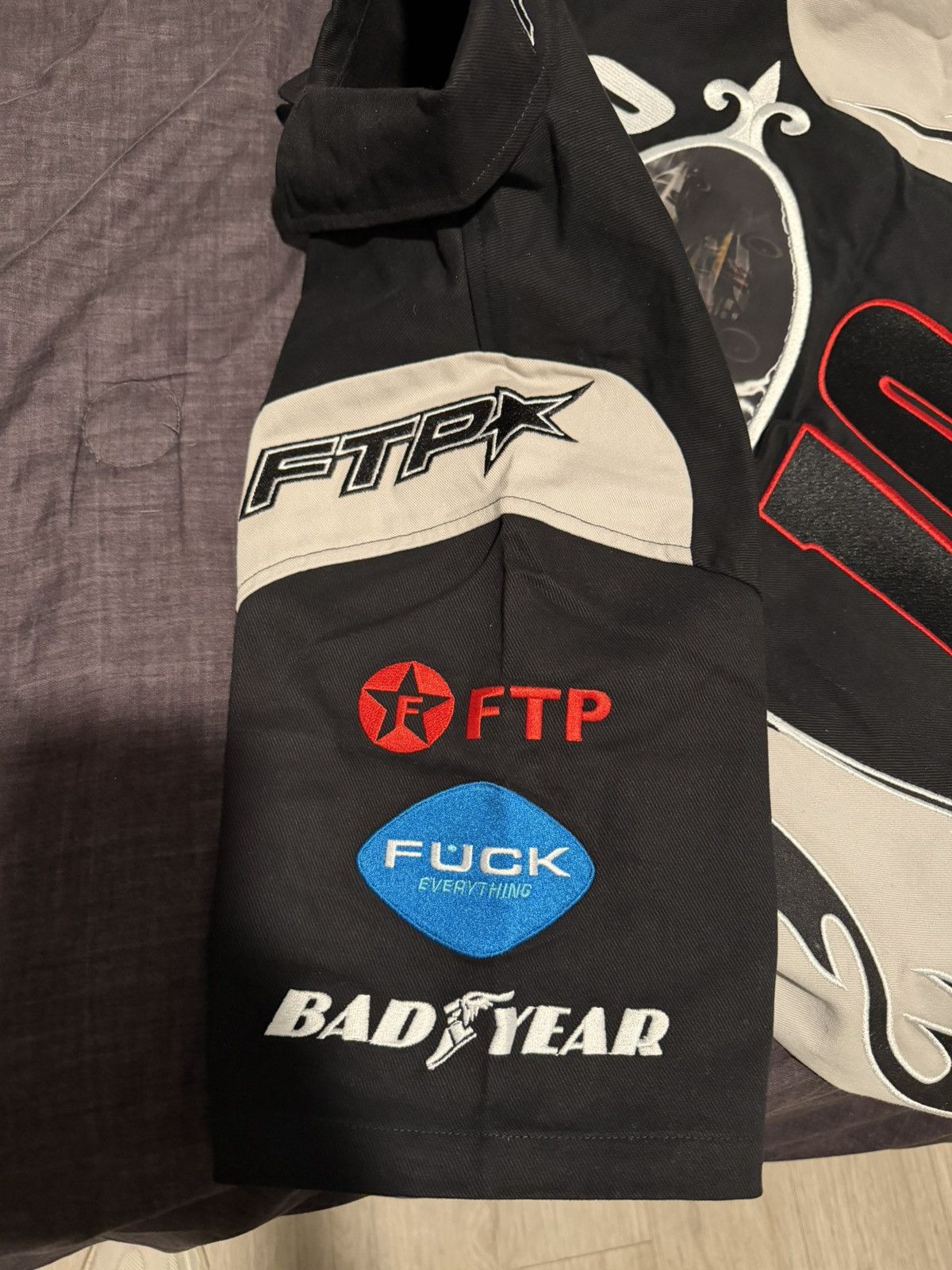 Fuck The Population FTP Raceway Button Up Shirt Medium IN HAND Size US M / EU 48-50 / 2 - 8 Thumbnail
