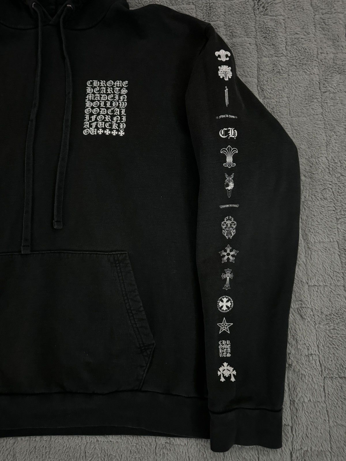 Chrome Hearts RARE VINTAGE Chrome Hoodie “Multi Logo” Size US L / EU 52-54 / 3 - 2 Thumbnail