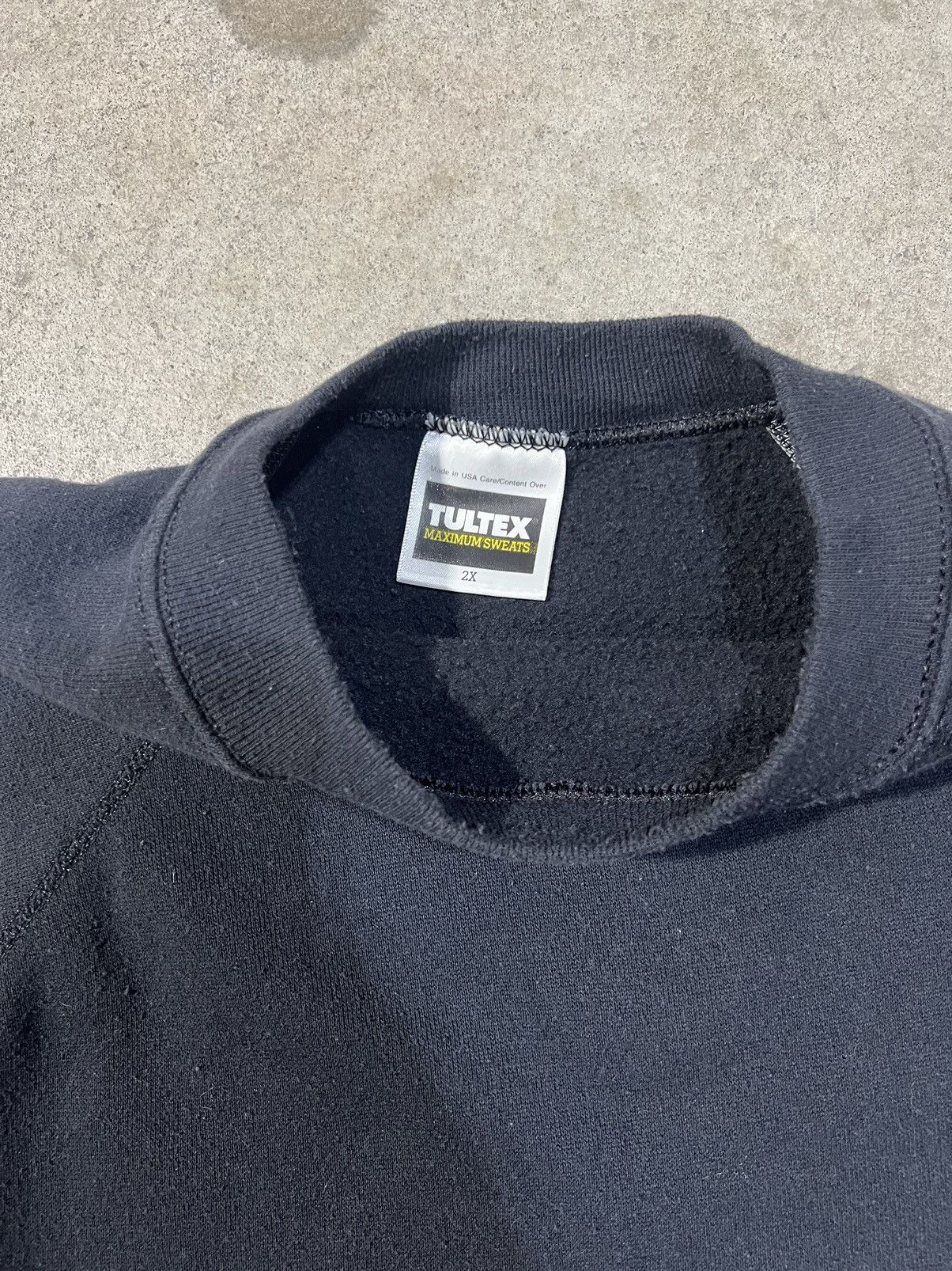 Tultex × Vintage Vintage 80’s Black Tultex Sweater Size US XL / EU 56 / 4 - 6 Thumbnail