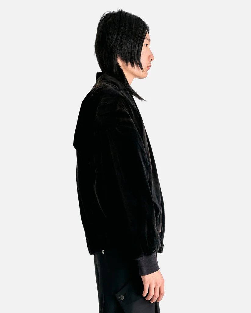JiyongKim o1s1v1r1oon0925 Bleached Velvet Shawl Collar Bomber in Black Size US M / EU 48-50 / 2 - 4 Thumbnail