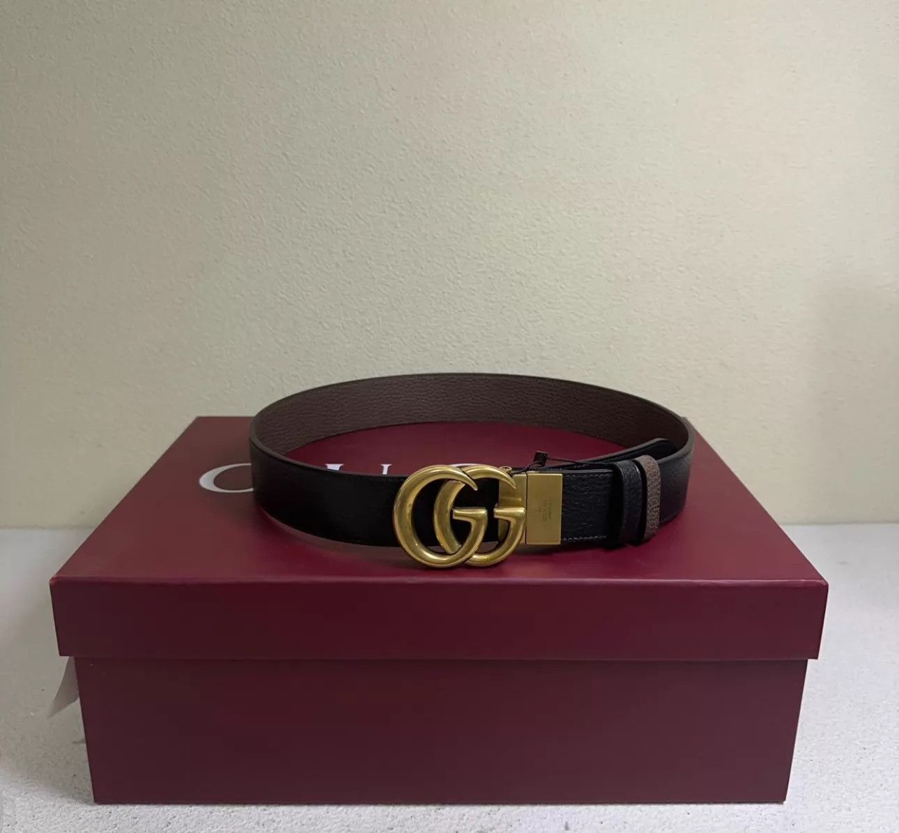 Gucci Gucci Double G 3.8cm black 85cm belt Size ONE SIZE - 2 Thumbnail