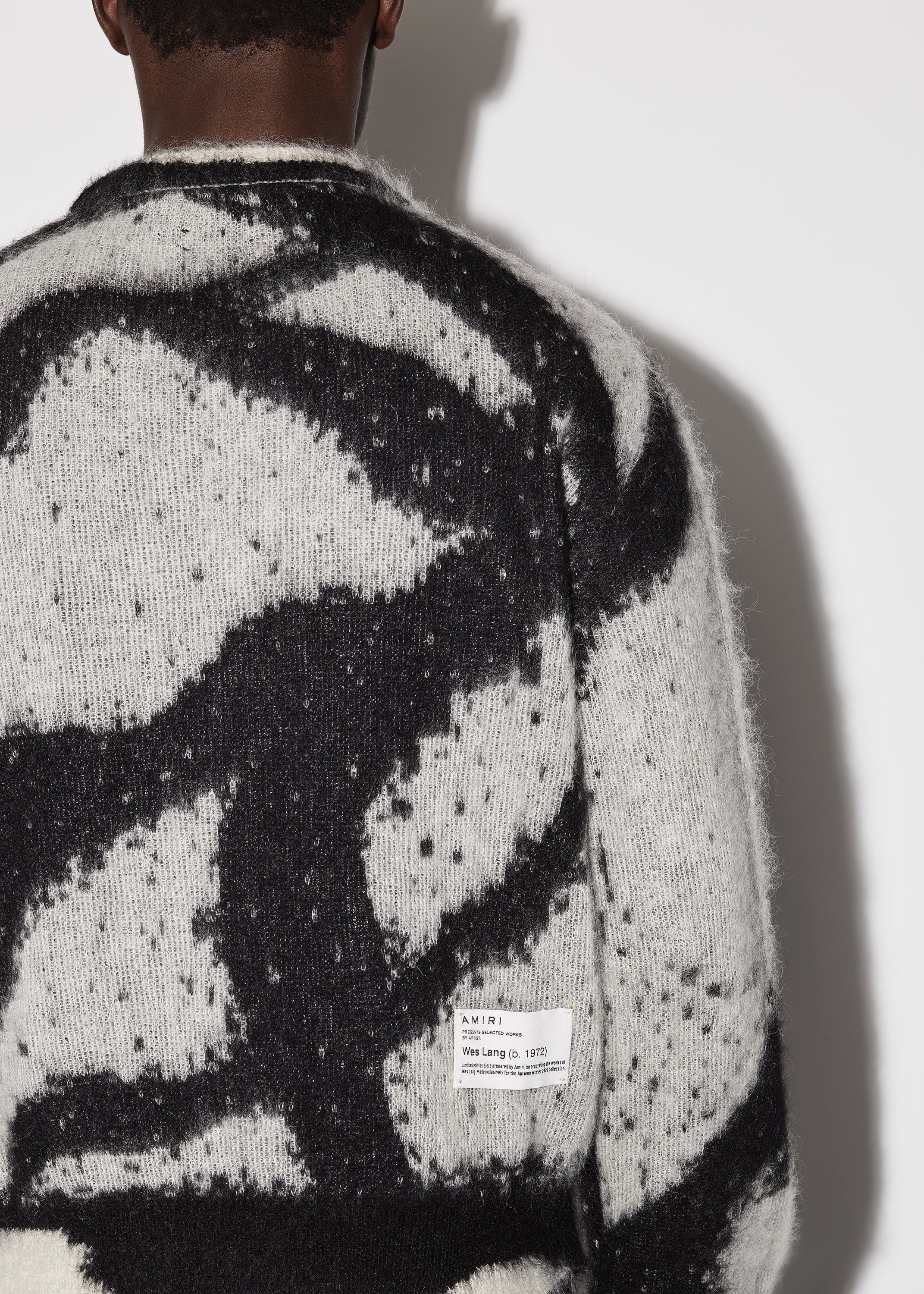 Amiri × Wes Lang o1w1db10125 Reaper Crewneck Sweater in Black/Grey Size US L / EU 52-54 / 3 - 6 Thumbnail