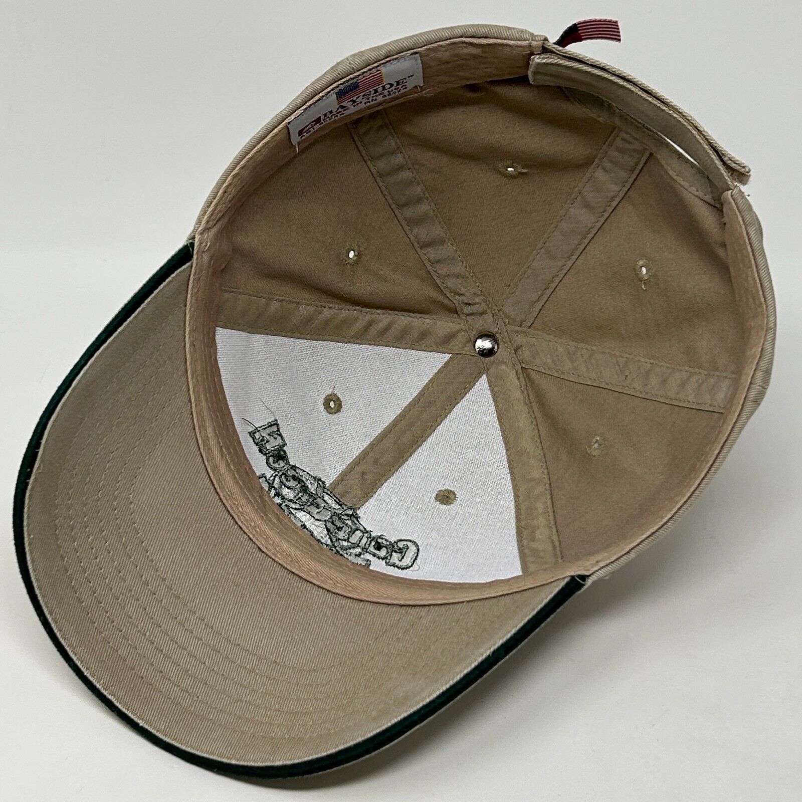 Vintage Vintage 90s Gang Green Hockey Hat Baseball Cap Hockey Beige Size ONE SIZE - 4 Thumbnail