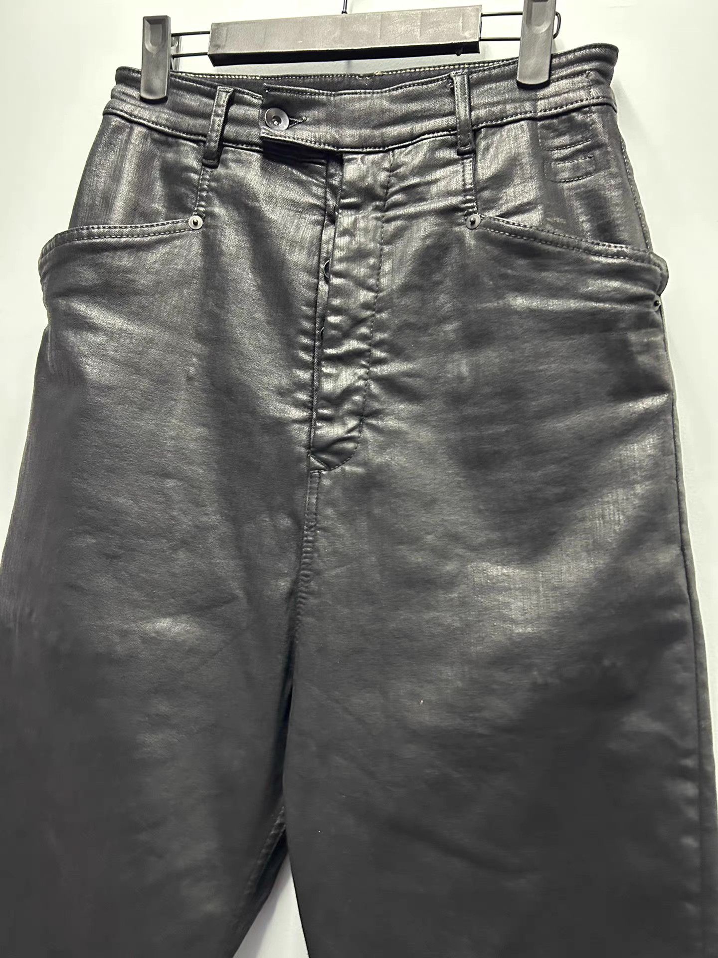 Rick Owens Rick Owens waxed wide-leg pants Size 26" / US 2 / IT 38 - 3 Thumbnail