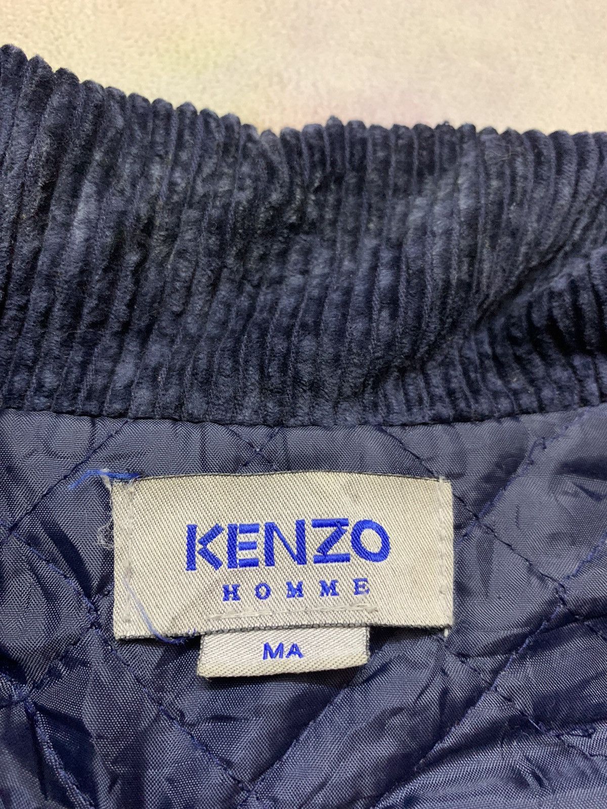 KENZO HOMME Velour Corduroy Quilted Jacket
