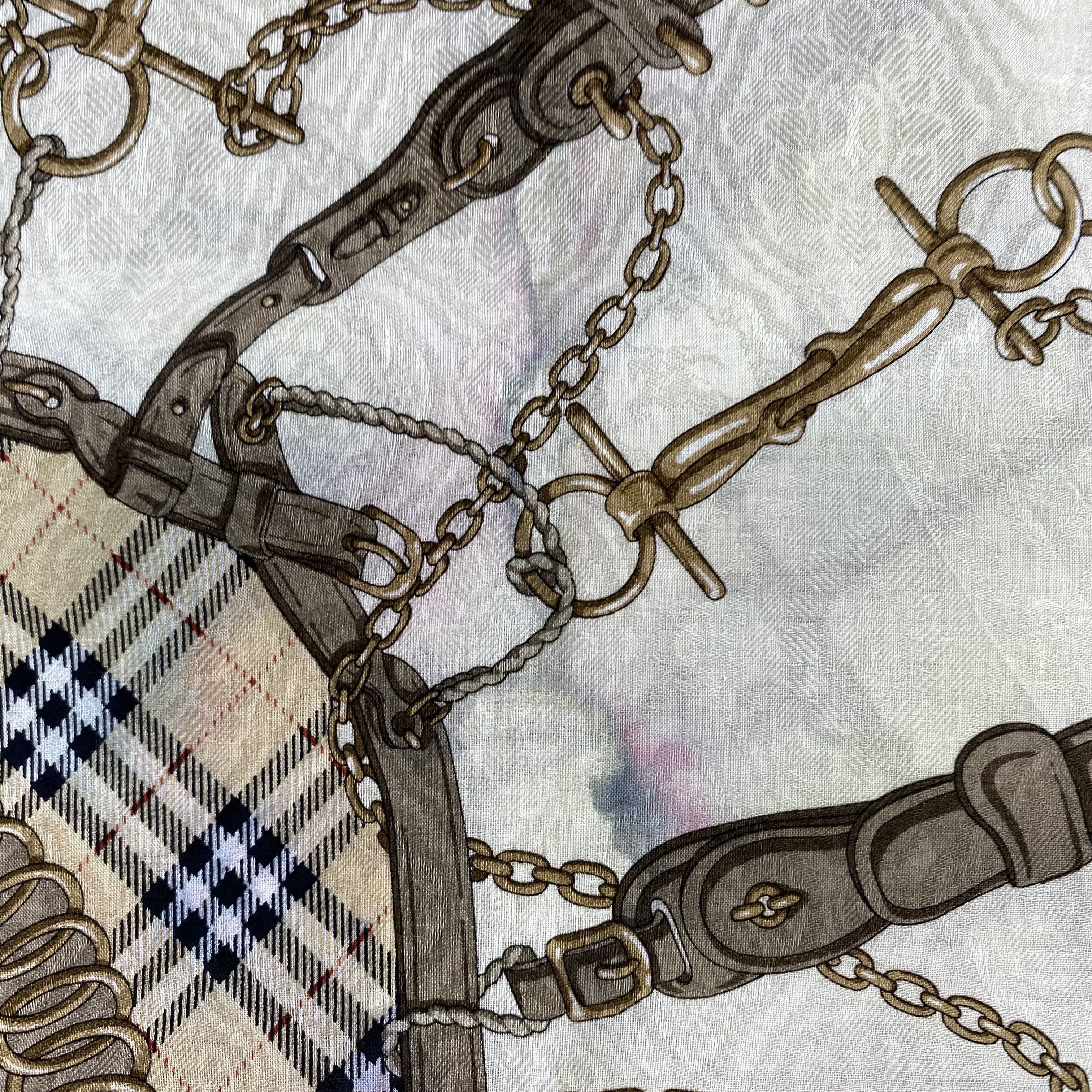 Burberry × Vintage Burberry Handkerchief/Neckerchief/Bandana HC798 Size ONE SIZE - 7 Thumbnail