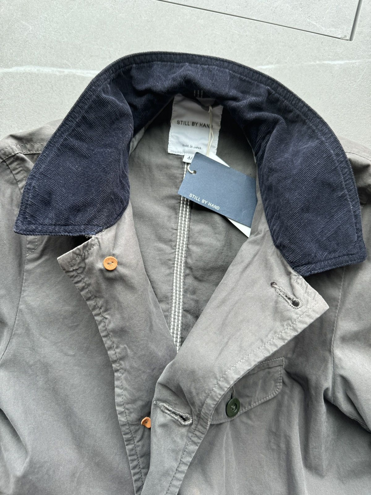 STILL BY HAND Still By Hand Japan Mens Military Khaki Green Hunting Jacket Size US S / EU 44-46 / 1 - 5 Thumbnail