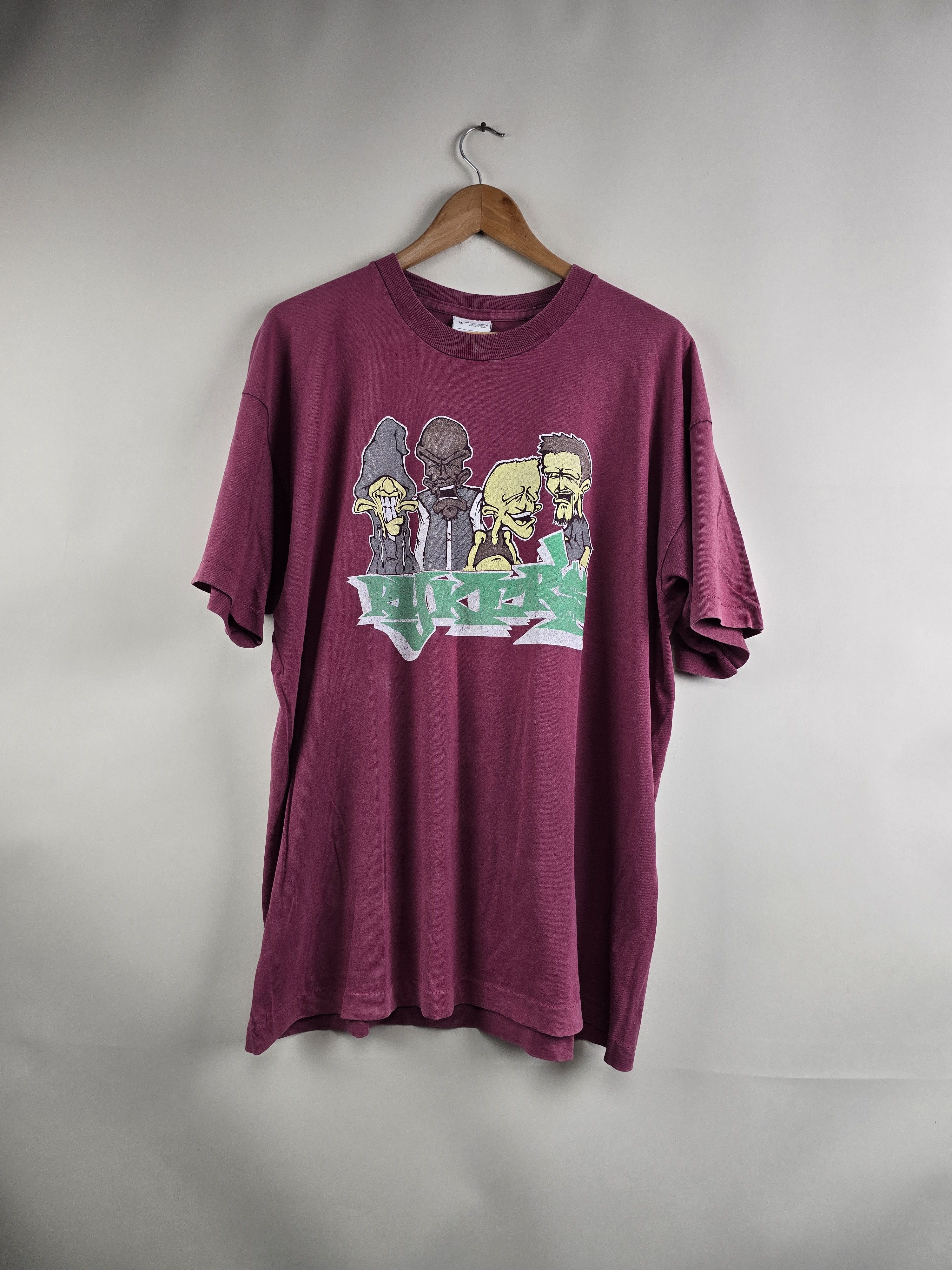 Band Tees × Vintage 90s Rykers Ground Zero XL 23" 30.5" Size US XL / EU 56 / 4 - 8 Thumbnail