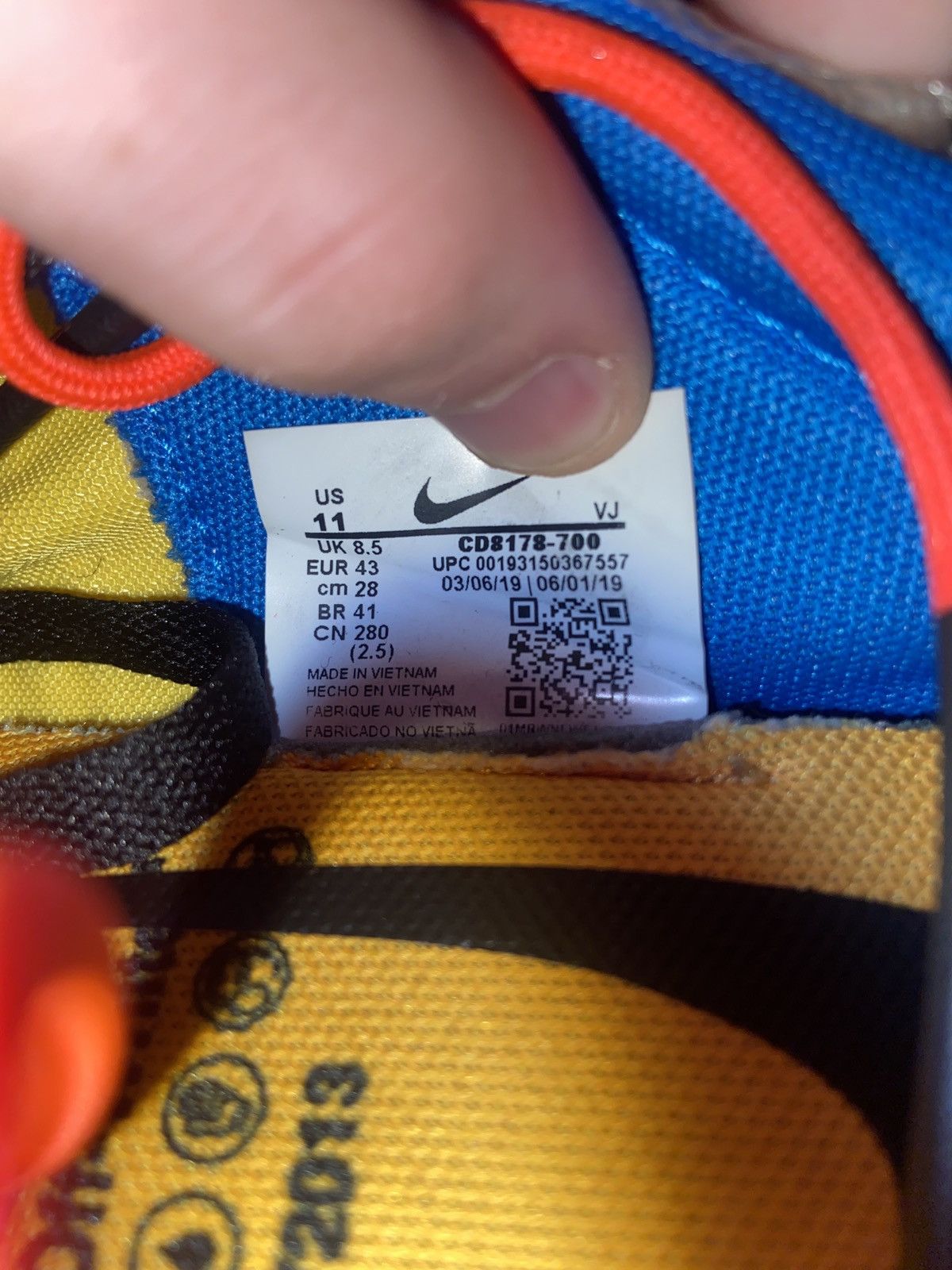 Nike × Off-White Nike x Off-White Vapor Street Tour Yellow Size US 11 / IT 41 - 10 Thumbnail