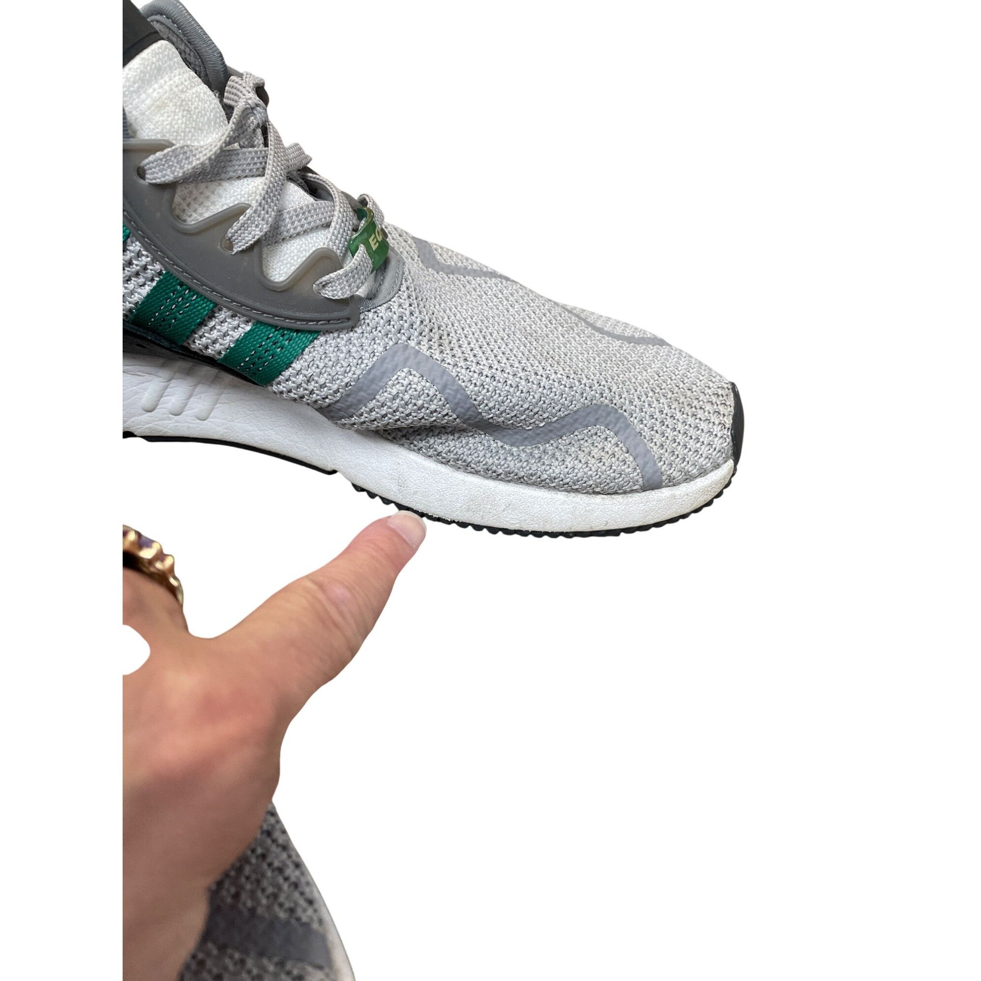 Adidas Adidas EQT Support mens Mid Gray green black sneakers sz 13 Size US 13 / EU 46 - 20 Thumbnail