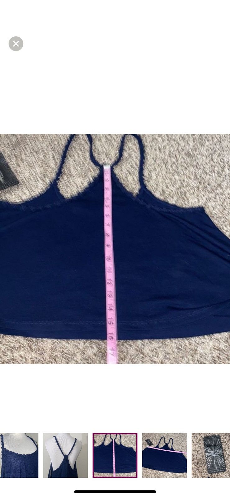 Almost Famous Almost famous xl navy flowy tank top Size XL / US 12-14 / IT 48-50 - 2 Thumbnail