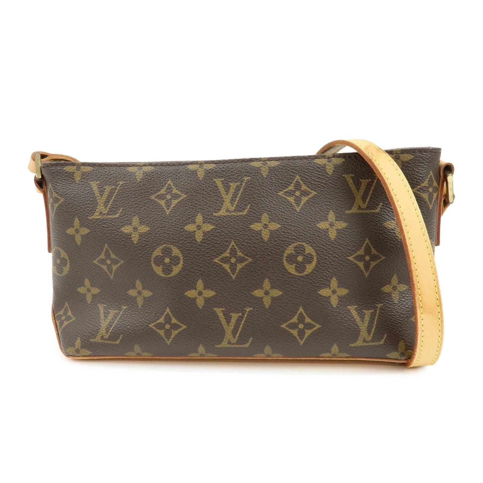 Louis Vuitton Louis Vuitton Monogram Trotteur Canvas Shoulder Bag Brown Size ONE SIZE - 1 Thumbnail