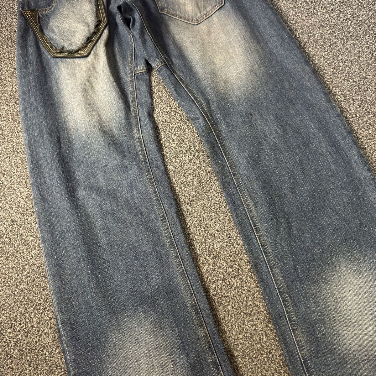 Seditionaries 🔥🔥 Y2K Baggy Flared Tweet Browny United Work Jeans Size US 33 - 10 Thumbnail