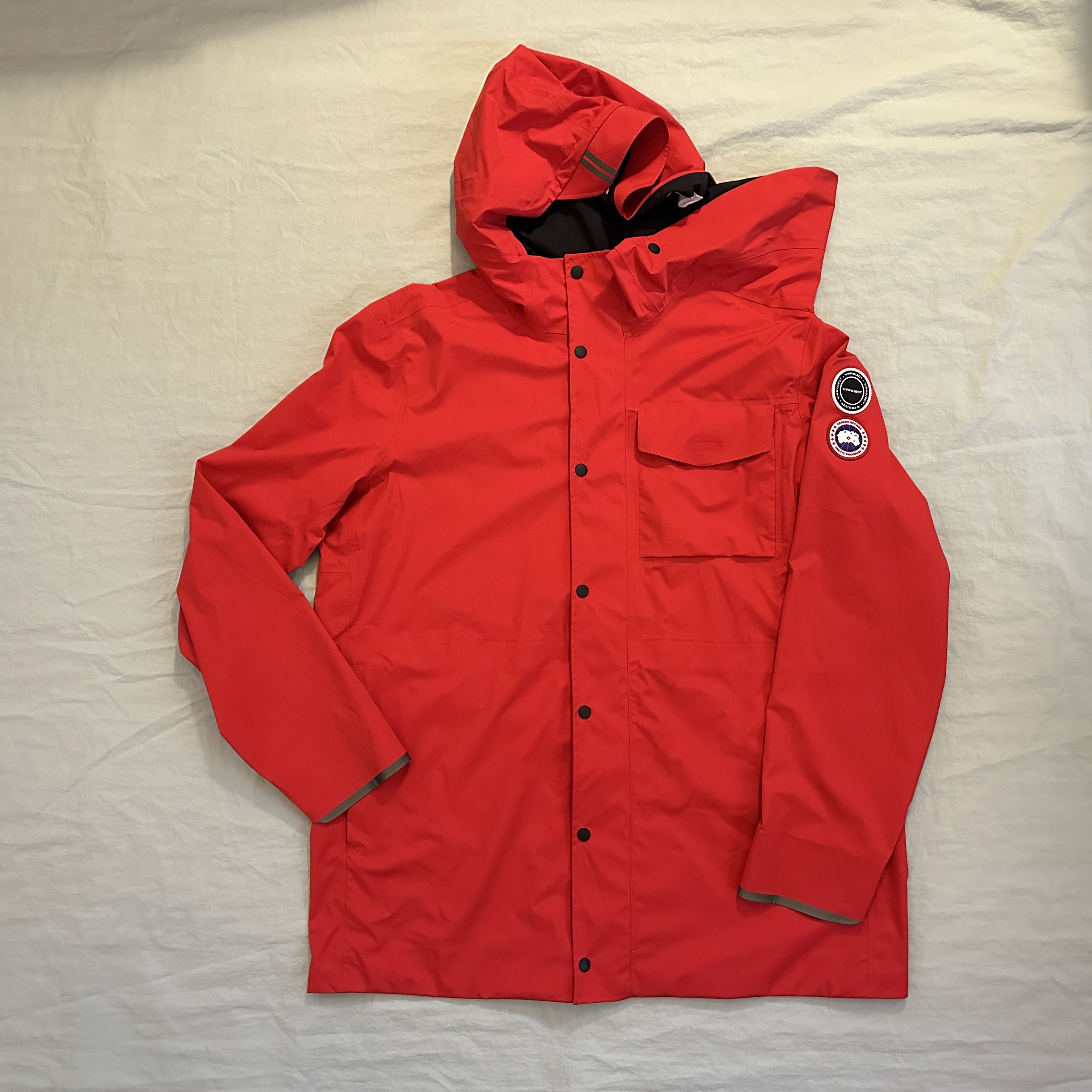 image of Canada Goose x Yproject Red Nanaimo Jacket in Red/Black, Men's (Size Medium)