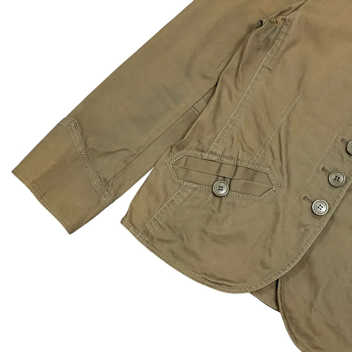 Marc Jacobs Marc Jacobs Y2k Khaki Utility Military Style Blazer Jacket Size XS / US 0-2 / IT 36-38 - 4 Thumbnail