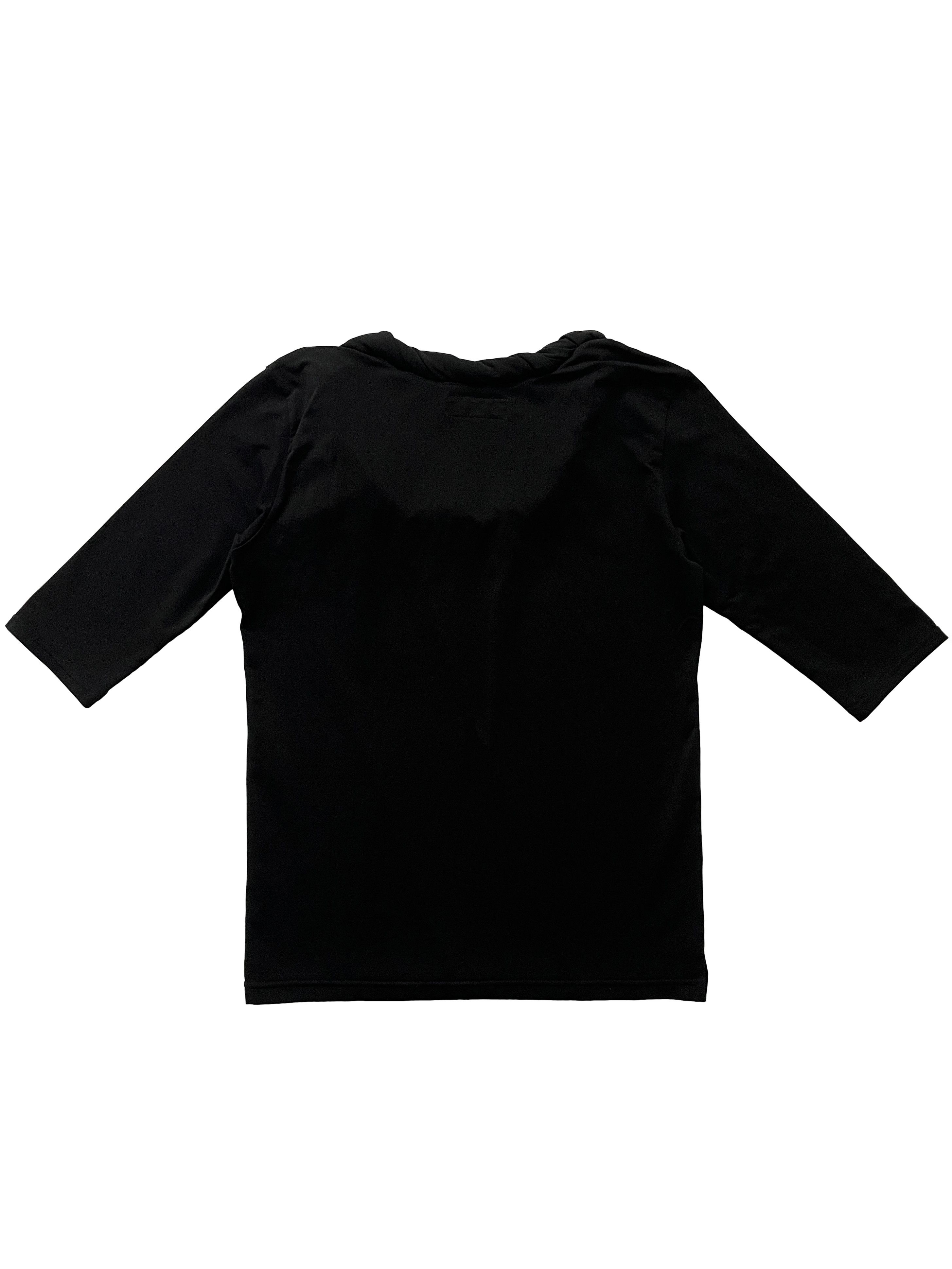 Yohji Yamamoto ⚡️QUICK SALE⚡️Yohji Yamamoto Black Top with Rolled Neckline Size M / US 6-8 / IT 42-44 - 2 Thumbnail