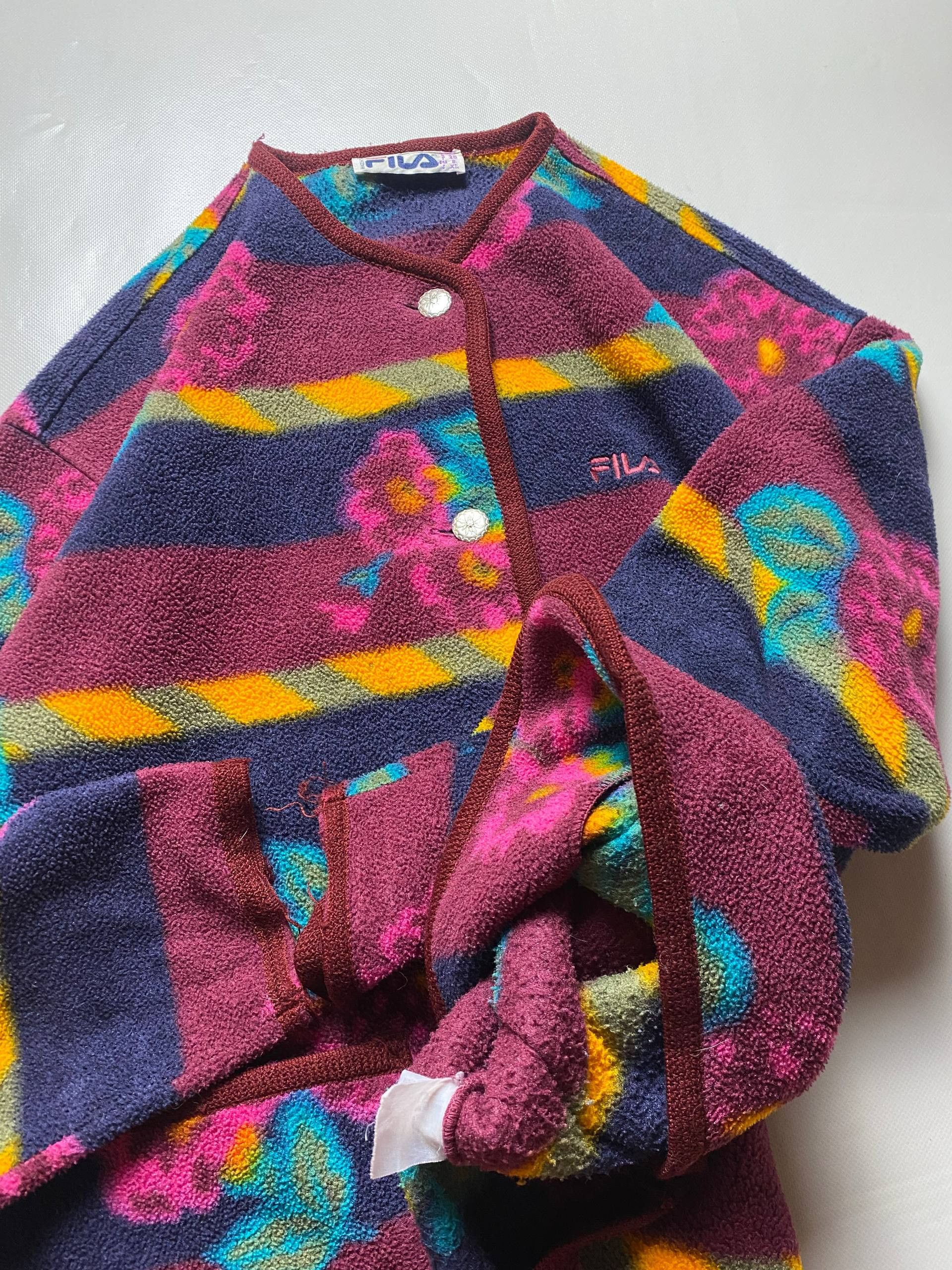 Fila Fila Vintage 90s Fleece Made Italy Size XL / US 12-14 / IT 48-50 - 3 Thumbnail