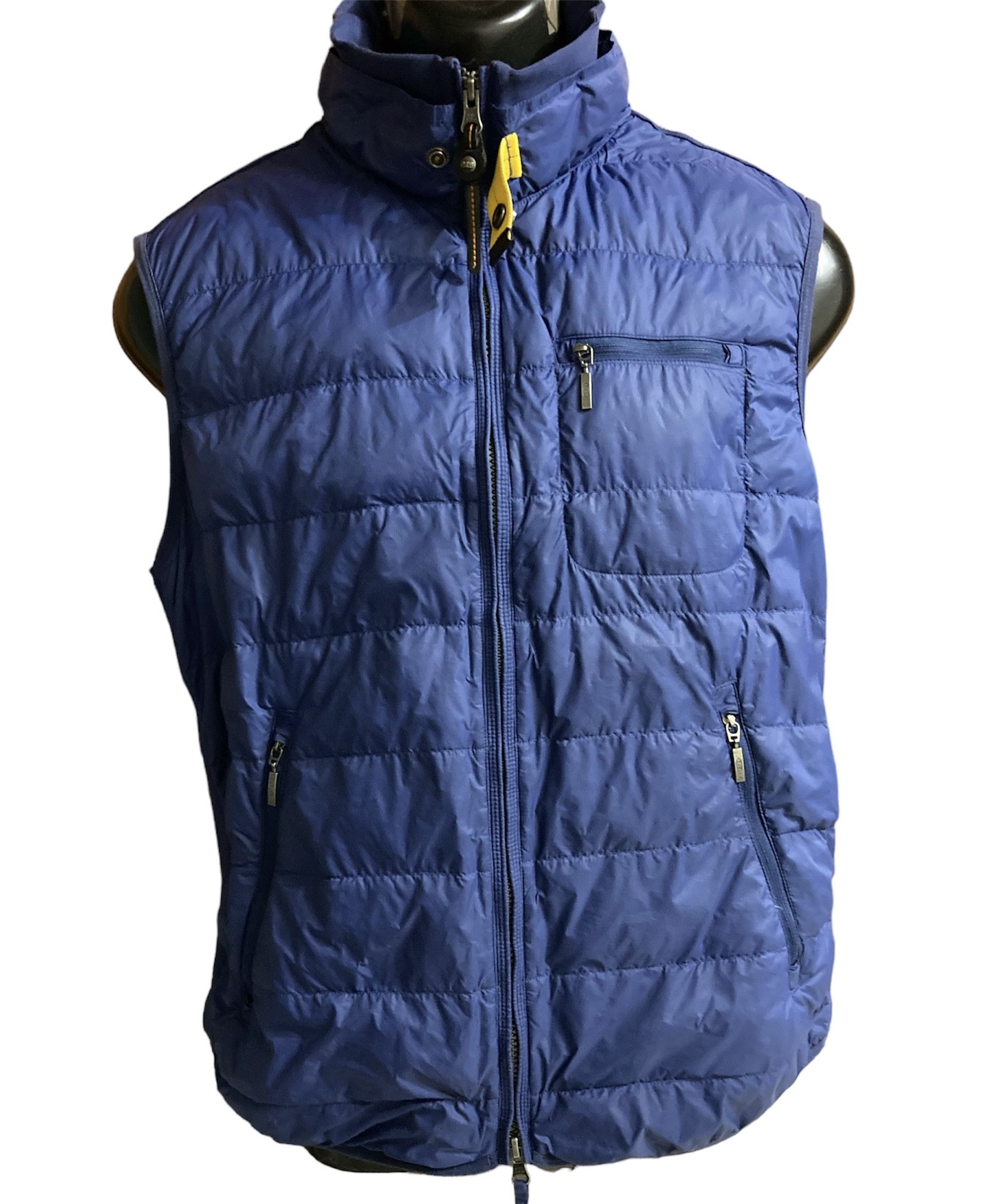 image of Parajumpers Padded Super Lightweight Vest Down in Blue, Men's (Size Large)