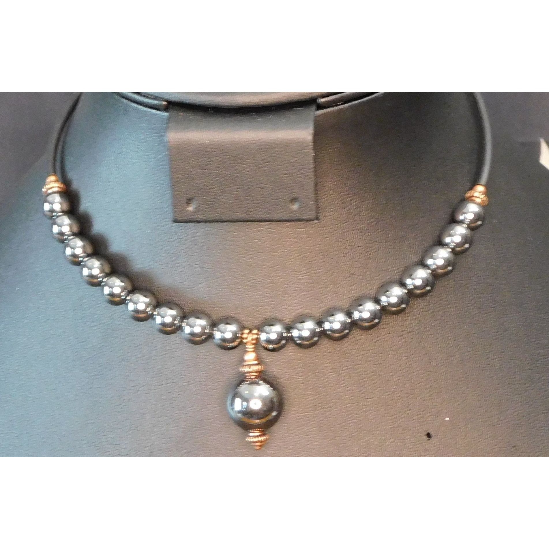 Other Elegant Gothic Hematite Coil Choker Necklace Size ONE SIZE - 6 Thumbnail