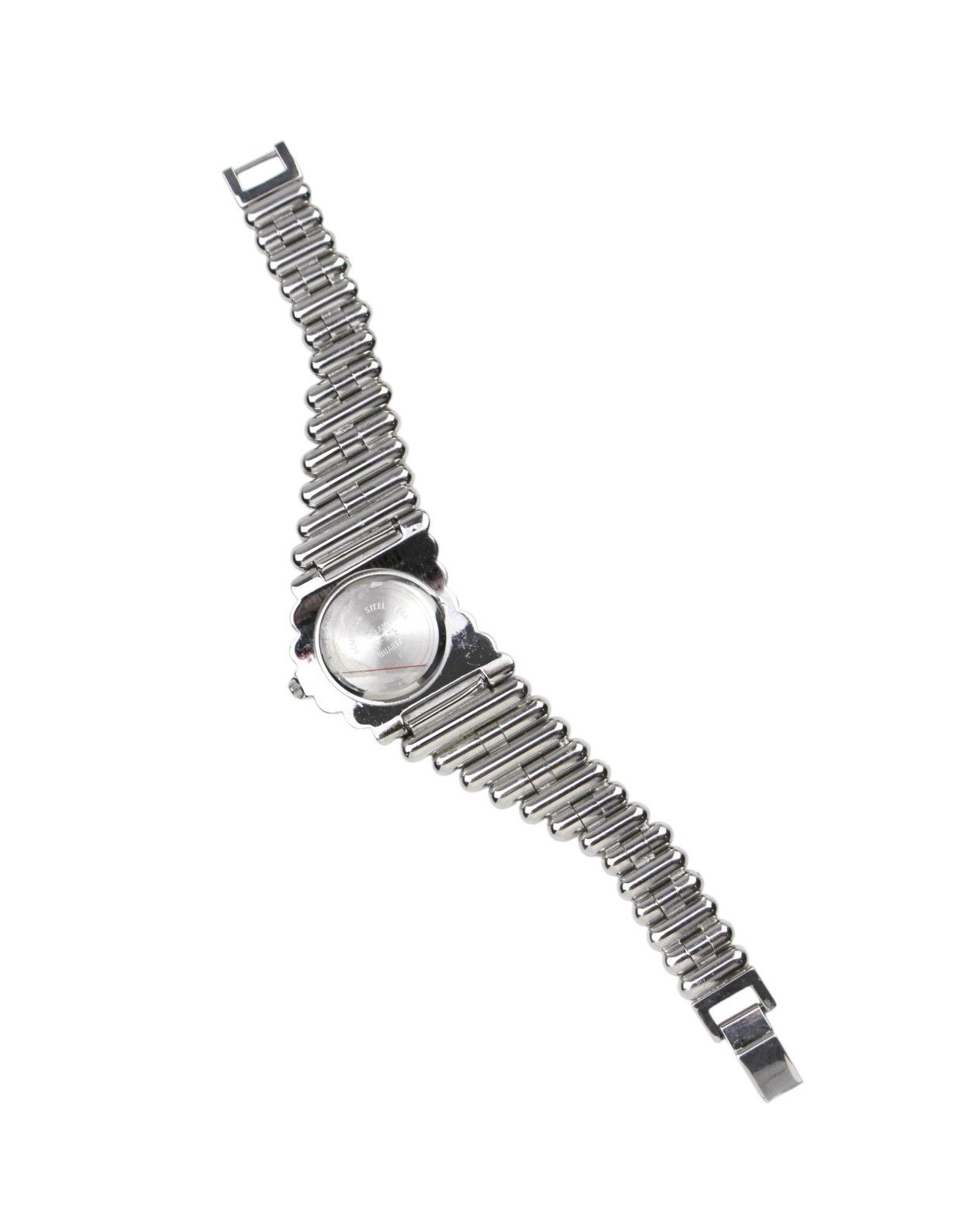 Vintage 1990S BELAMI SILVER TUBULAR BRACELET OVAL QUARTZ WATCH Size ONE SIZE - 5 Thumbnail
