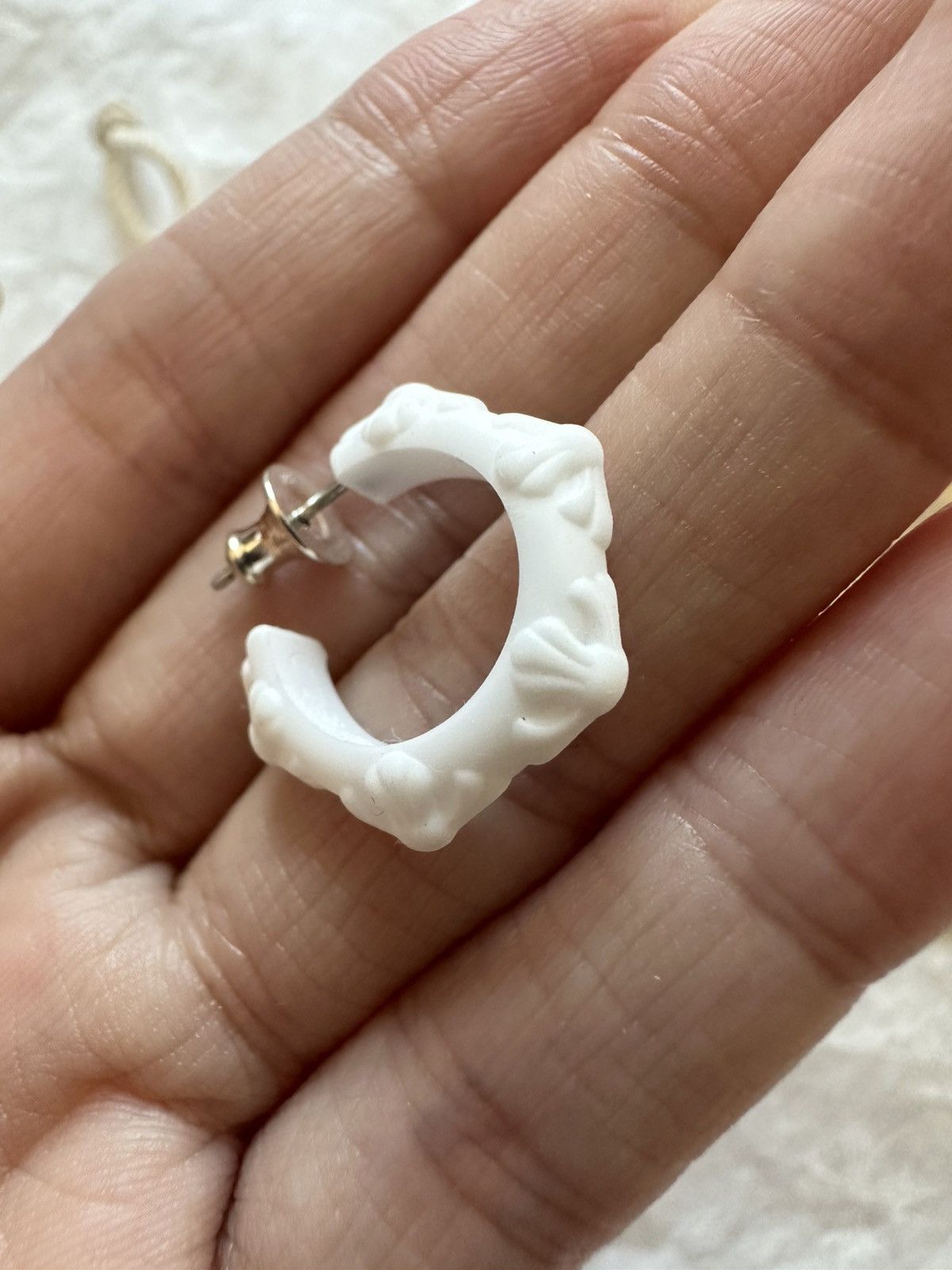 Chrome Hearts Chrome hearts silicone earrings white Size ONE SIZE - 5 Thumbnail