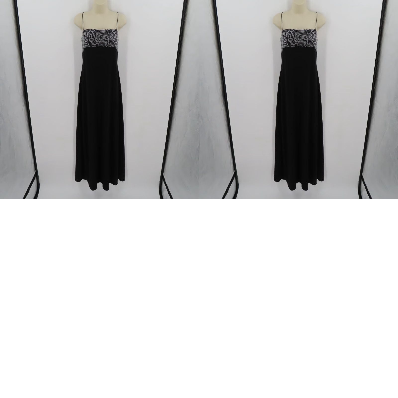 Vintage Vintage JS Boutique Womens 14 Black Beaded Maxi Dress Gown User: Vintage JS Boutique Womens Size 14 Black Beaded Maxi Dress Gown Size XL / US 12-14 / IT 48-50 - 9 Thumbnail