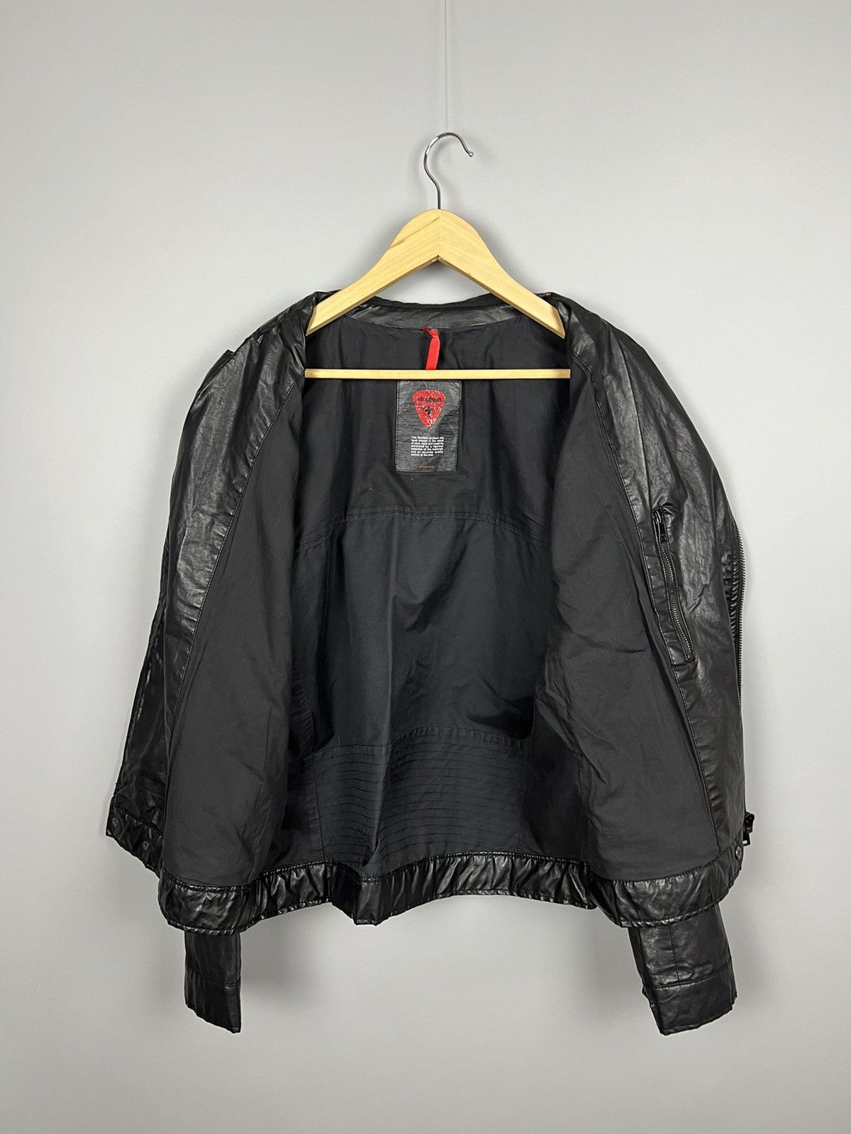 Strellson Strellson Swiss Cross mens motorcycle waxed cotton jacket Size US XL / EU 56 / 4 - 12 Thumbnail
