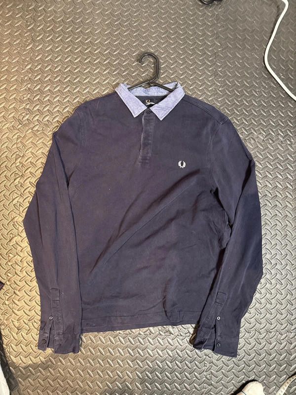 Fred Perry Fred Perry Long Sleeve Polo Top Size US XL / EU 56 / 4 - 1 Thumbnail