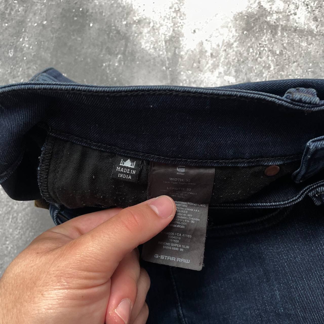 G-Star G-Star Raw Revend Super Slim Stretch Jeans Blue Dark Aged Size US 32 / EU 48 - 8 Thumbnail