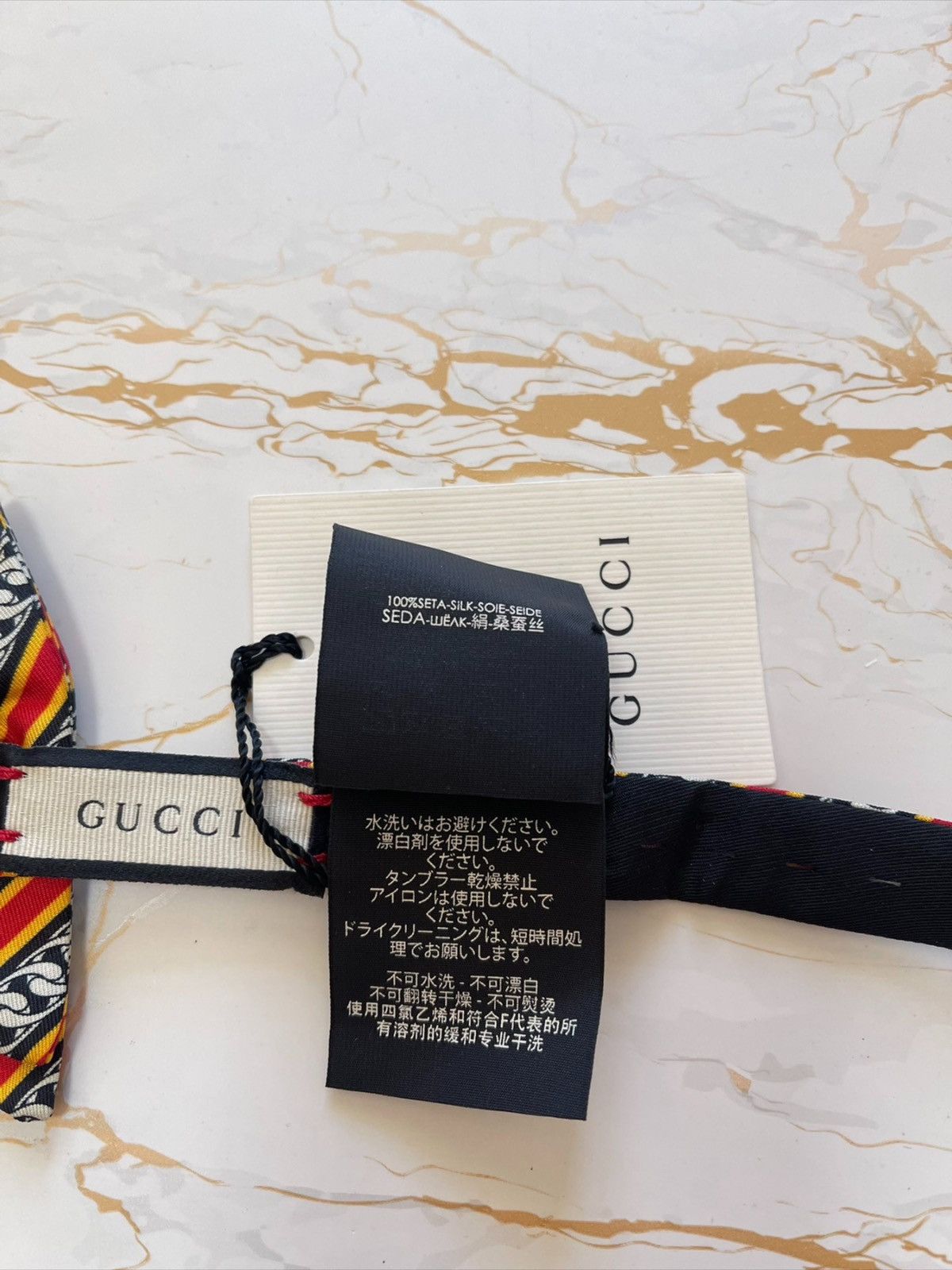 Gucci Gucci silk bow tie Size ONE SIZE - 4 Thumbnail
