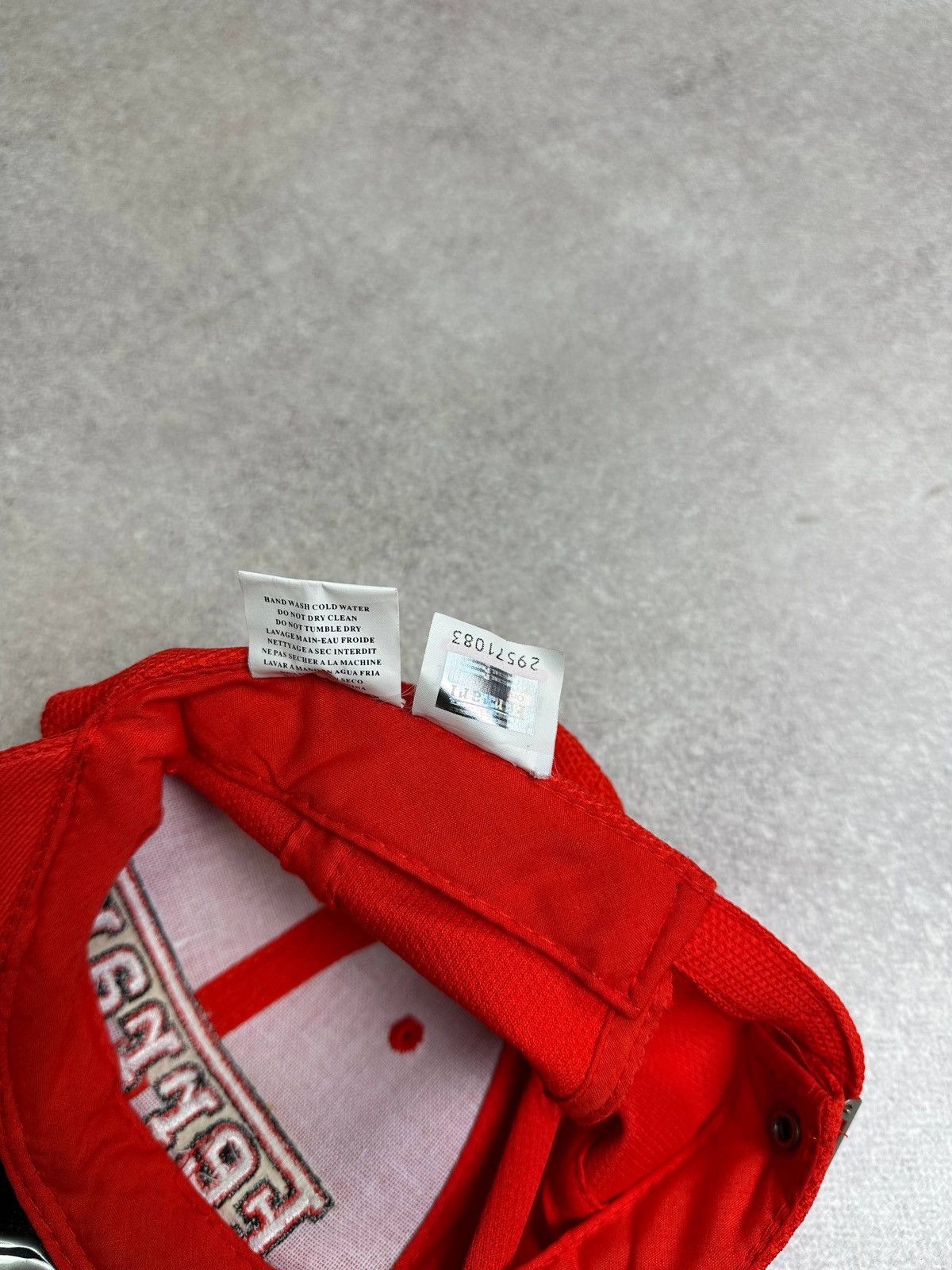Ferrari Vintage Ferarri F-1 Racing Reflective Red Cap Os Size ONE SIZE - 7 Thumbnail
