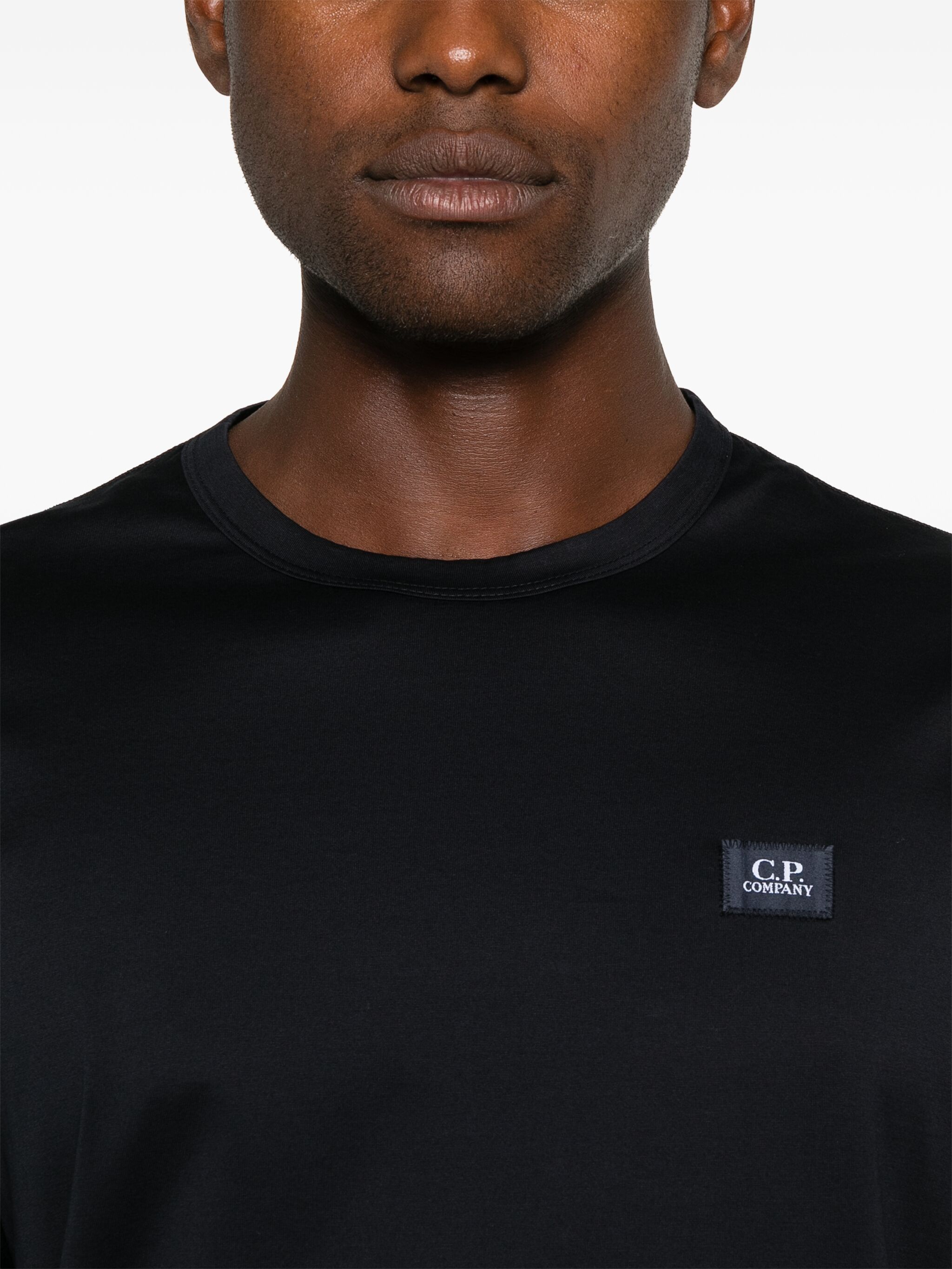 C.P. Company o1y1224 Logo Crewneck T-Shirt in Navy Blue Size US XS / EU 42 / 0 - 5 Thumbnail
