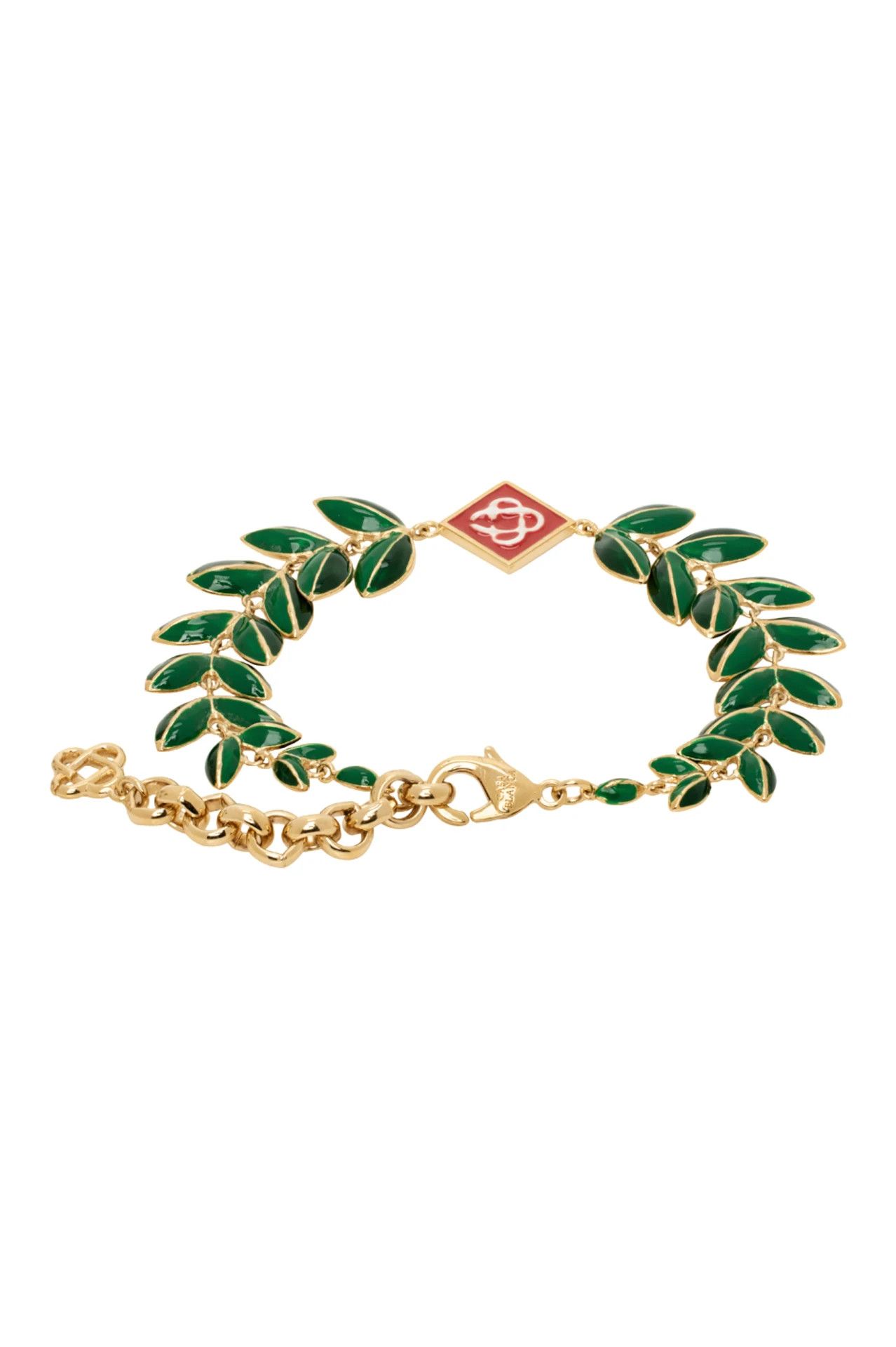 Casablanca × Jewelry CASABLANCA Gold Laurel Leaf Bracelet Size ONE SIZE - 2 Thumbnail