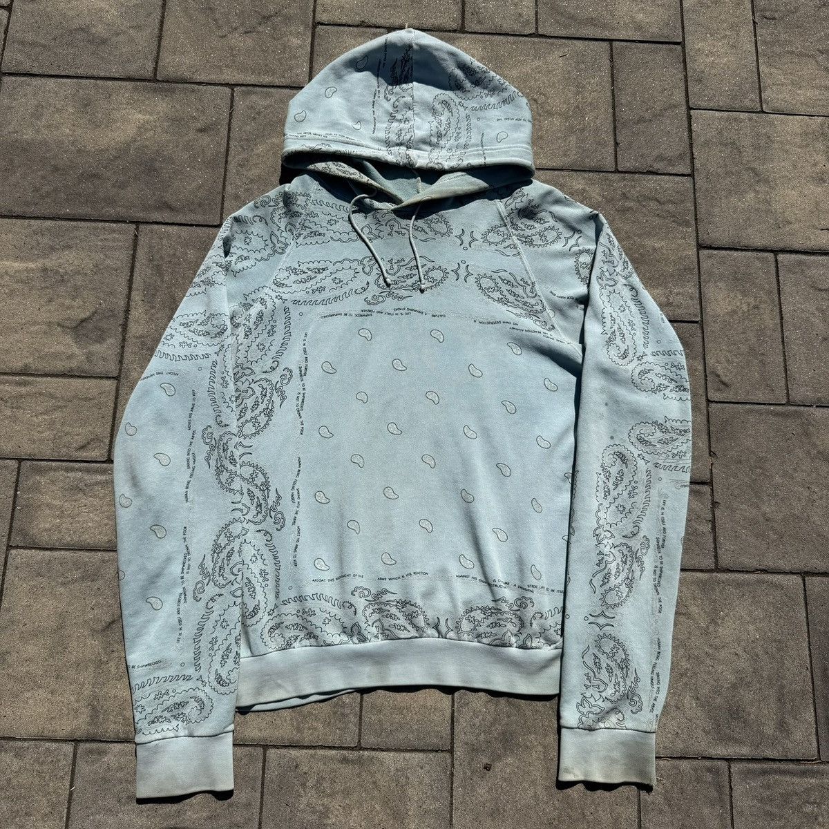 Raf Simons Raf Simons AW2004-2005 paisley hoodie | Grailed