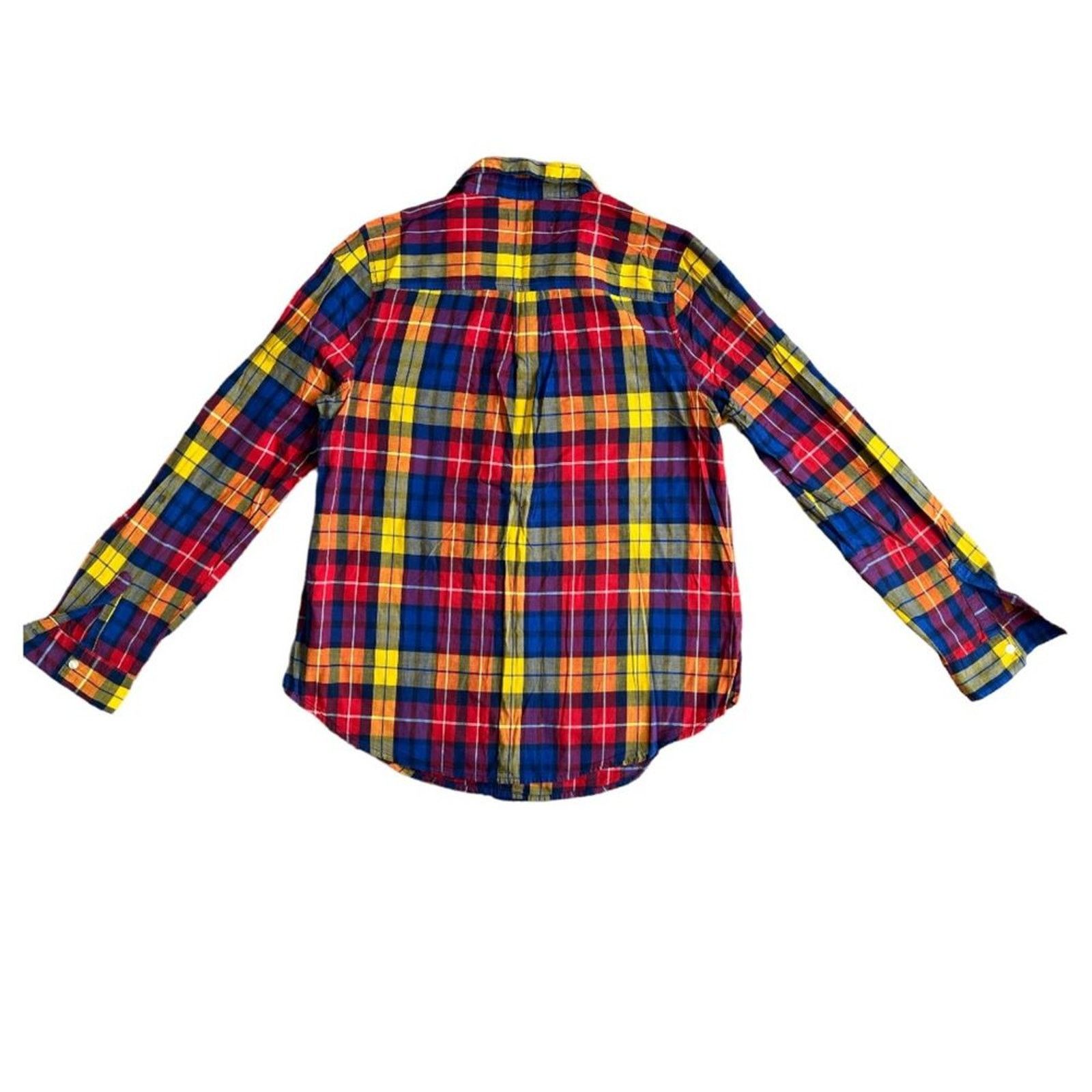 Old Navy Ol Navy Checkered Print Collared Longsleeve Top, M Size M / US 6-8 / IT 42-44 - 2 Thumbnail
