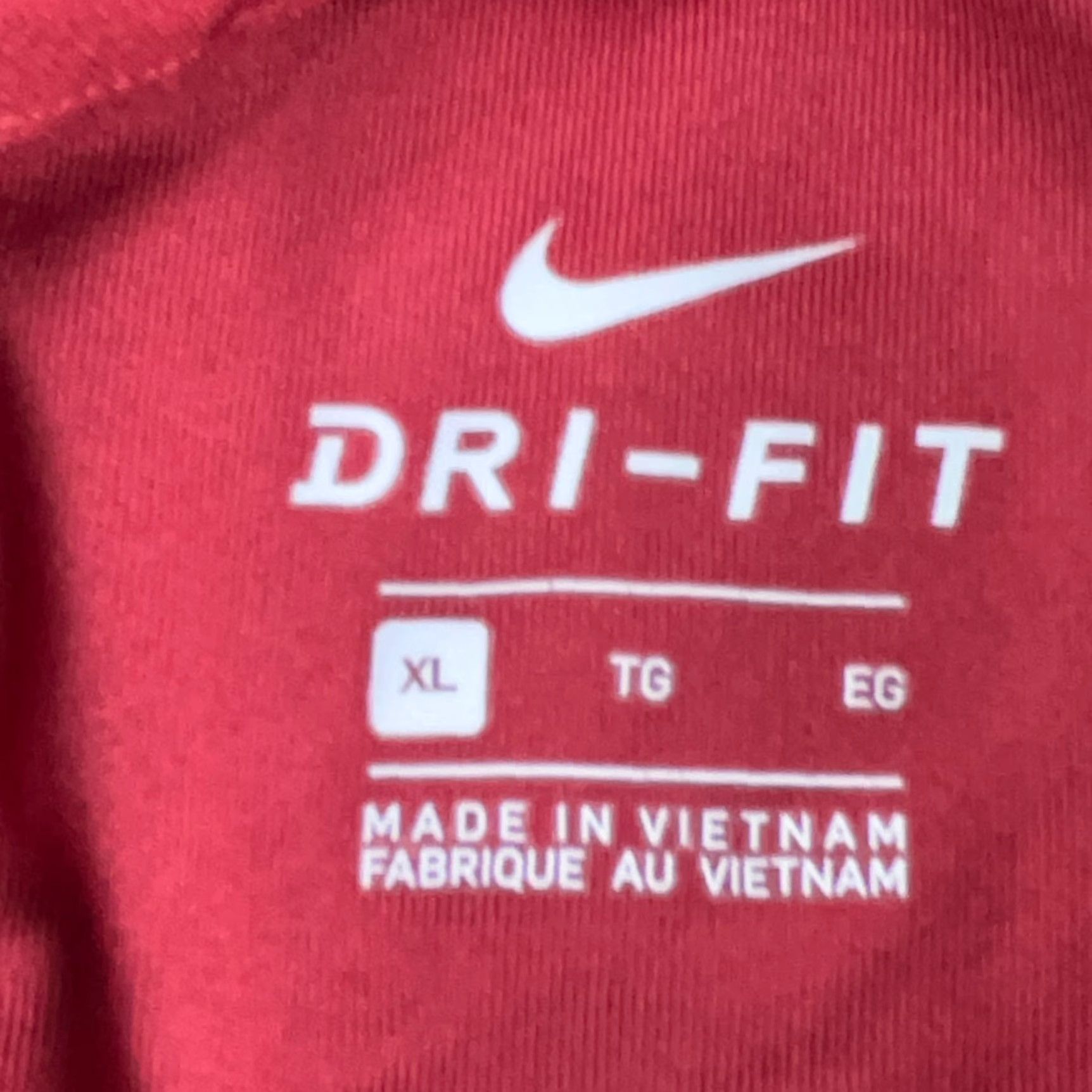 Nike Nike Polo Shirt Men's XL Red White Dri-Fit Geometric Golf Tennis Nike Dri-FIT Size US XL / EU 56 / 4 - 7 Thumbnail