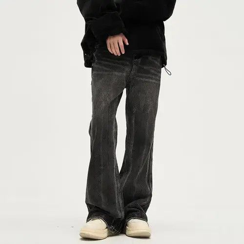VIBE Baggy streetwear y2k flared ripped jeans pants wide leg Size US 31 - 1 Thumbnail