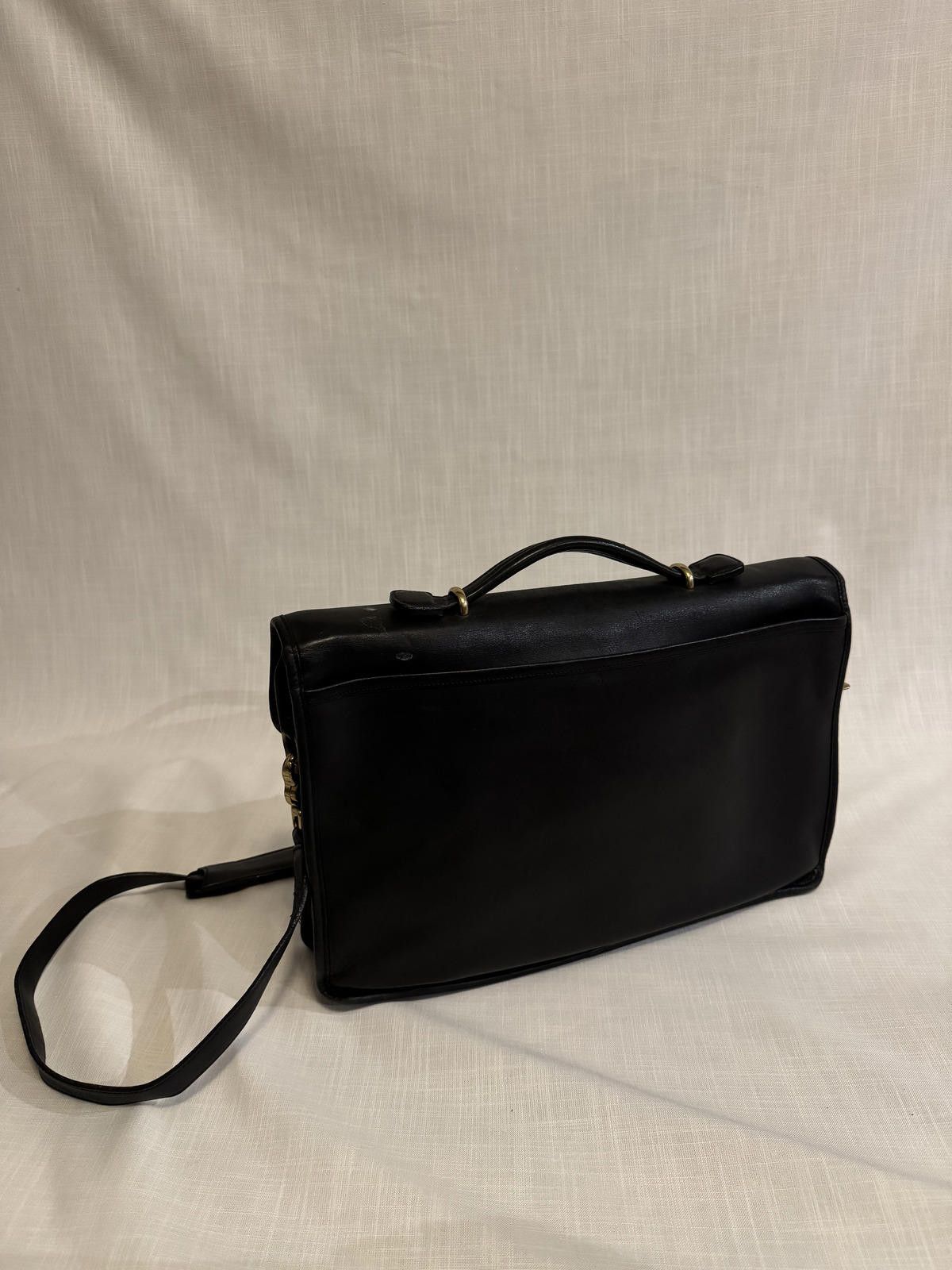 Coach Vintage Coach Lexington 5265 Black Leather Messenger EUC Size ONE SIZE - 2 Thumbnail