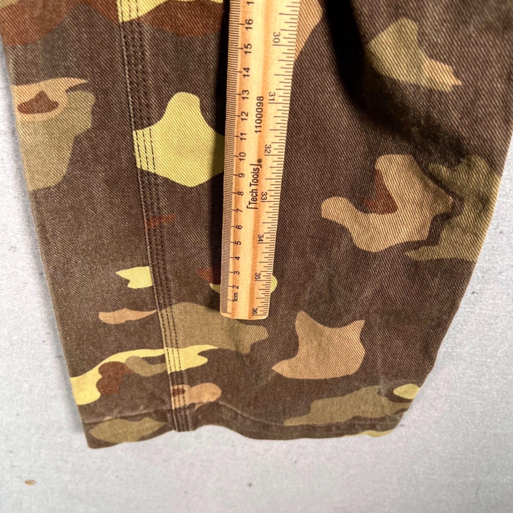 TNA TNA Womens Pants Brown Camouflage High-Waist Carpenter Straight Leg 8 Adult Womens Size 30" / US 8 / IT 44 - 6 Thumbnail